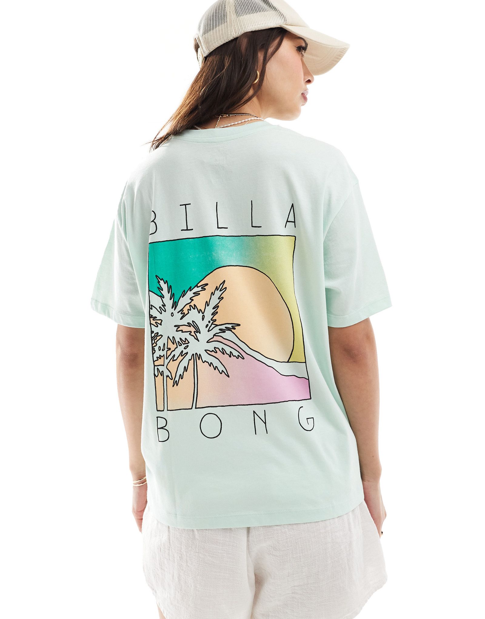 Синяя футболка Billabong hello sun