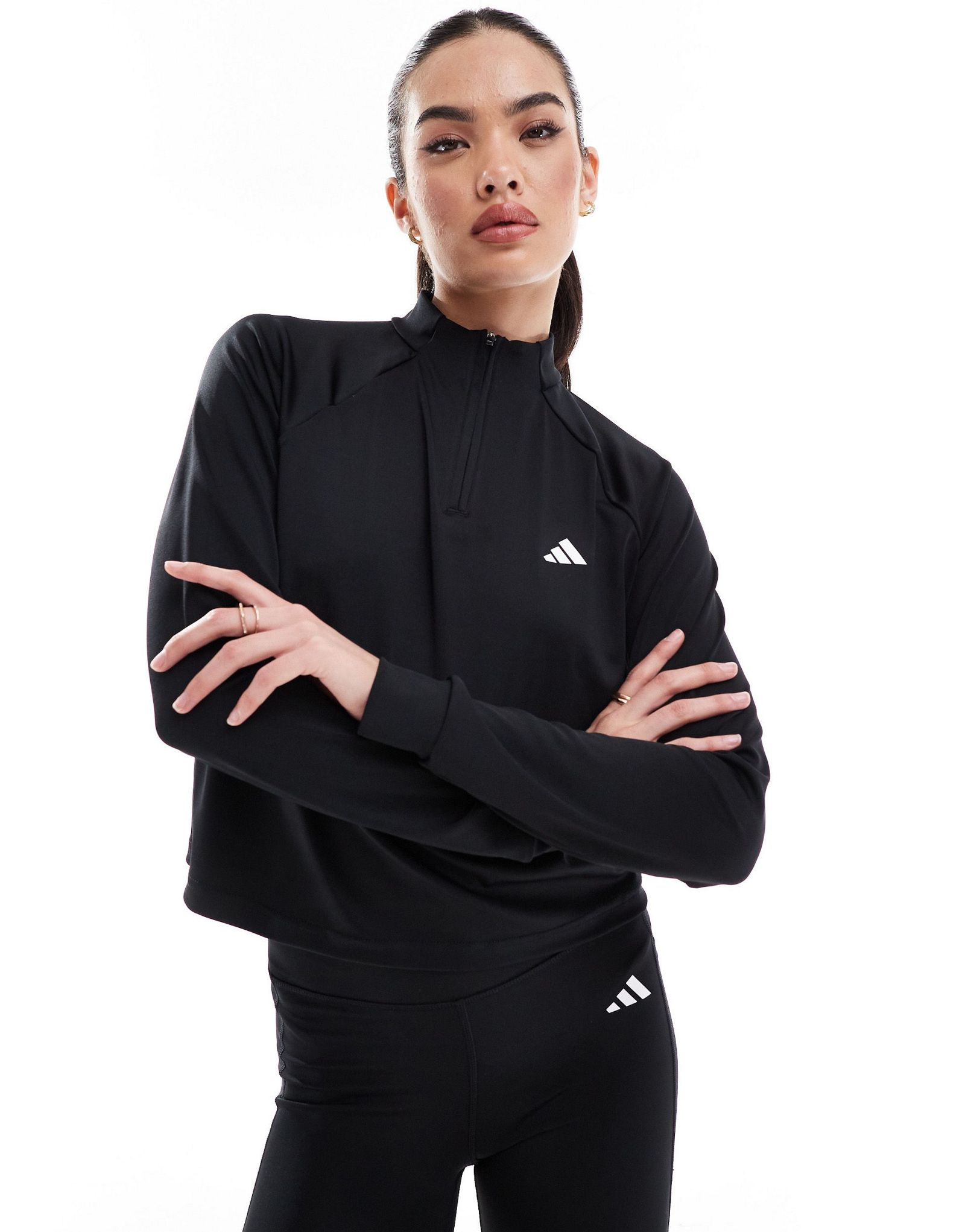 черные кроссовки adidas Train Essentials на молнии 1/4