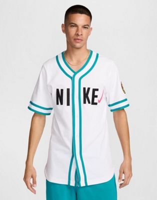 Бейсбольная майка Nike белого цвета