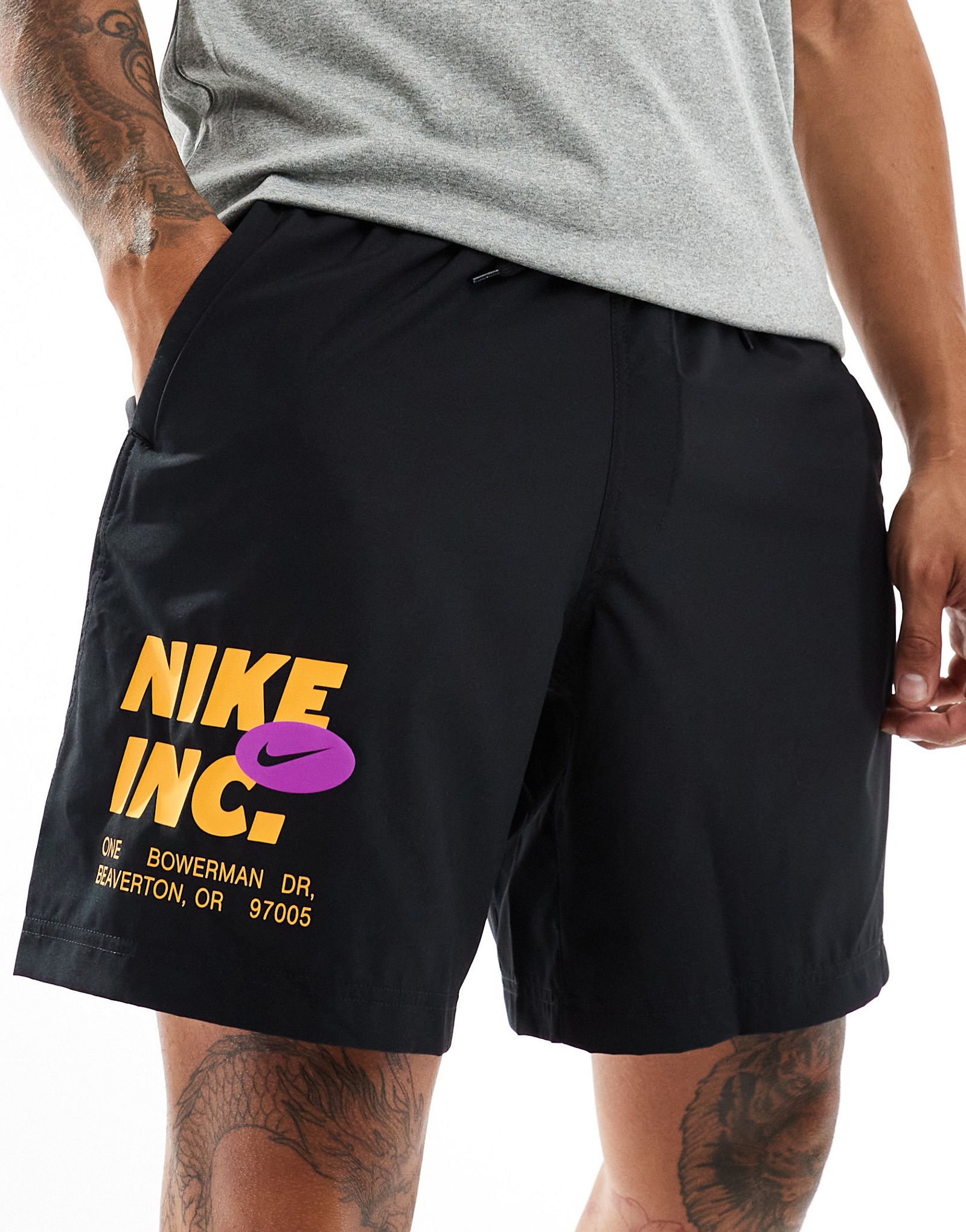 Шорты с логотипом Nike Basketball Icon 8in черного цвета