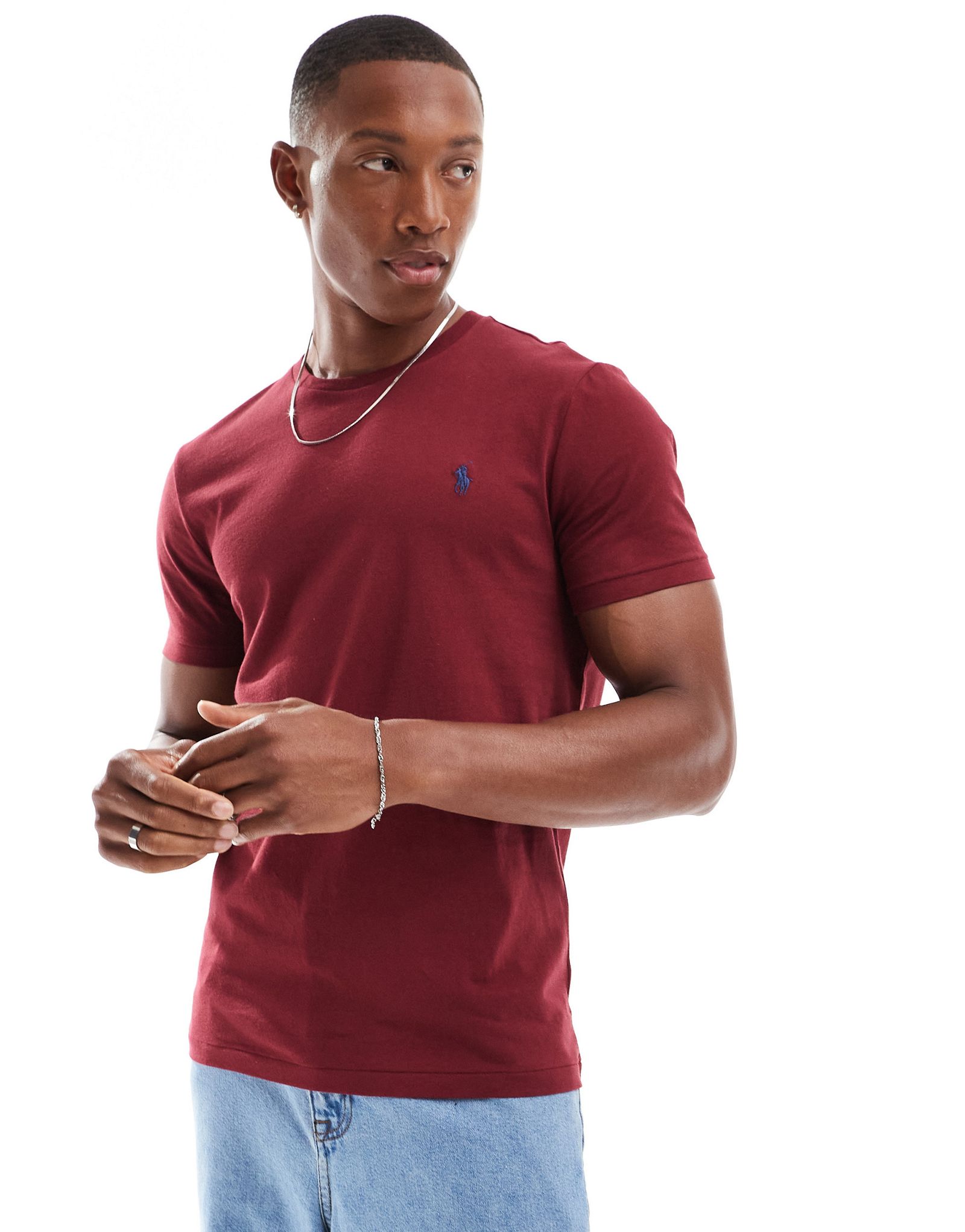 Футболка Polo Ralph Lauren с логотипом icon бордового цвета 9590₽