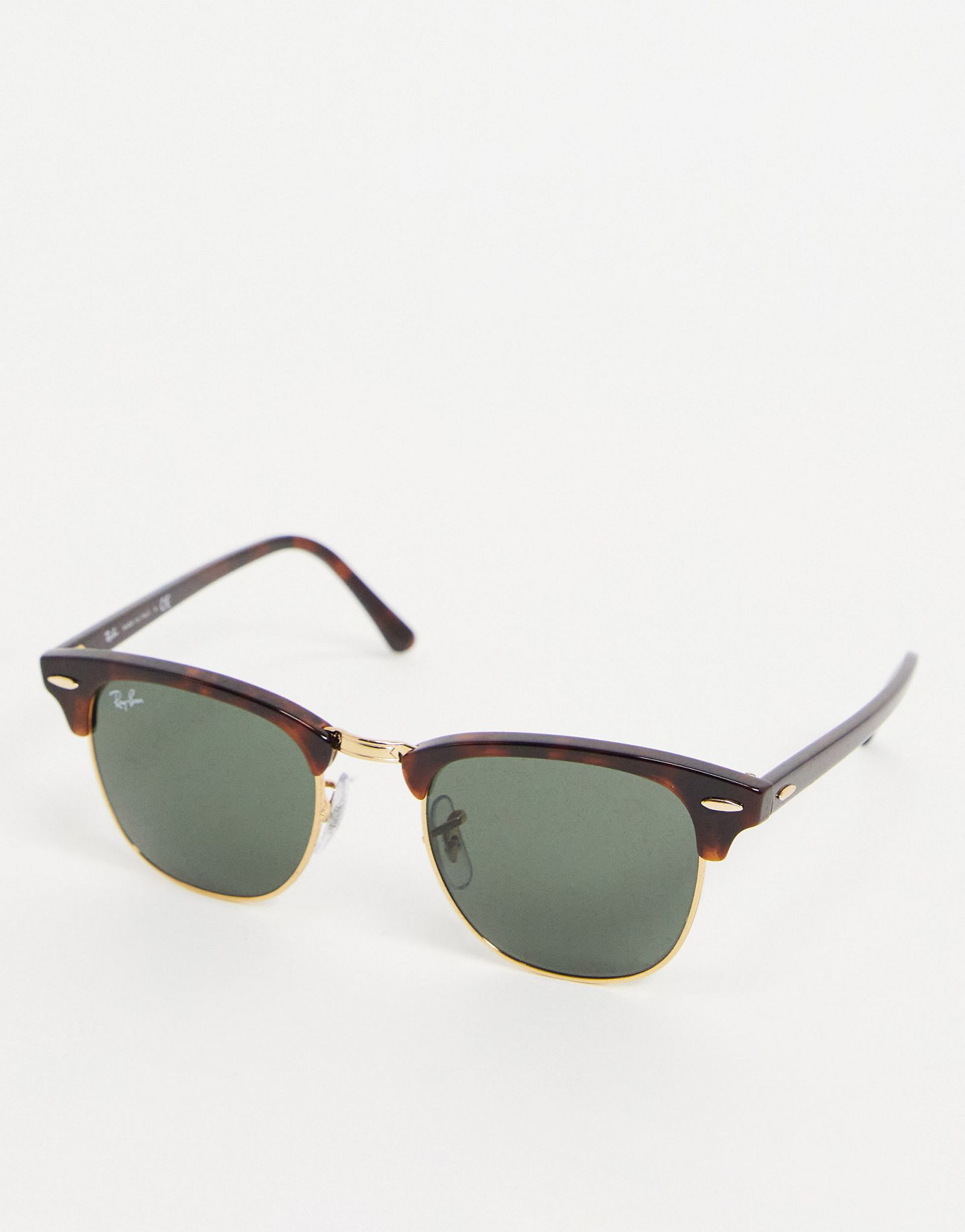 Солнцезащитные очки Ray-Ban clubmaster коричневого цвета 0RB3016