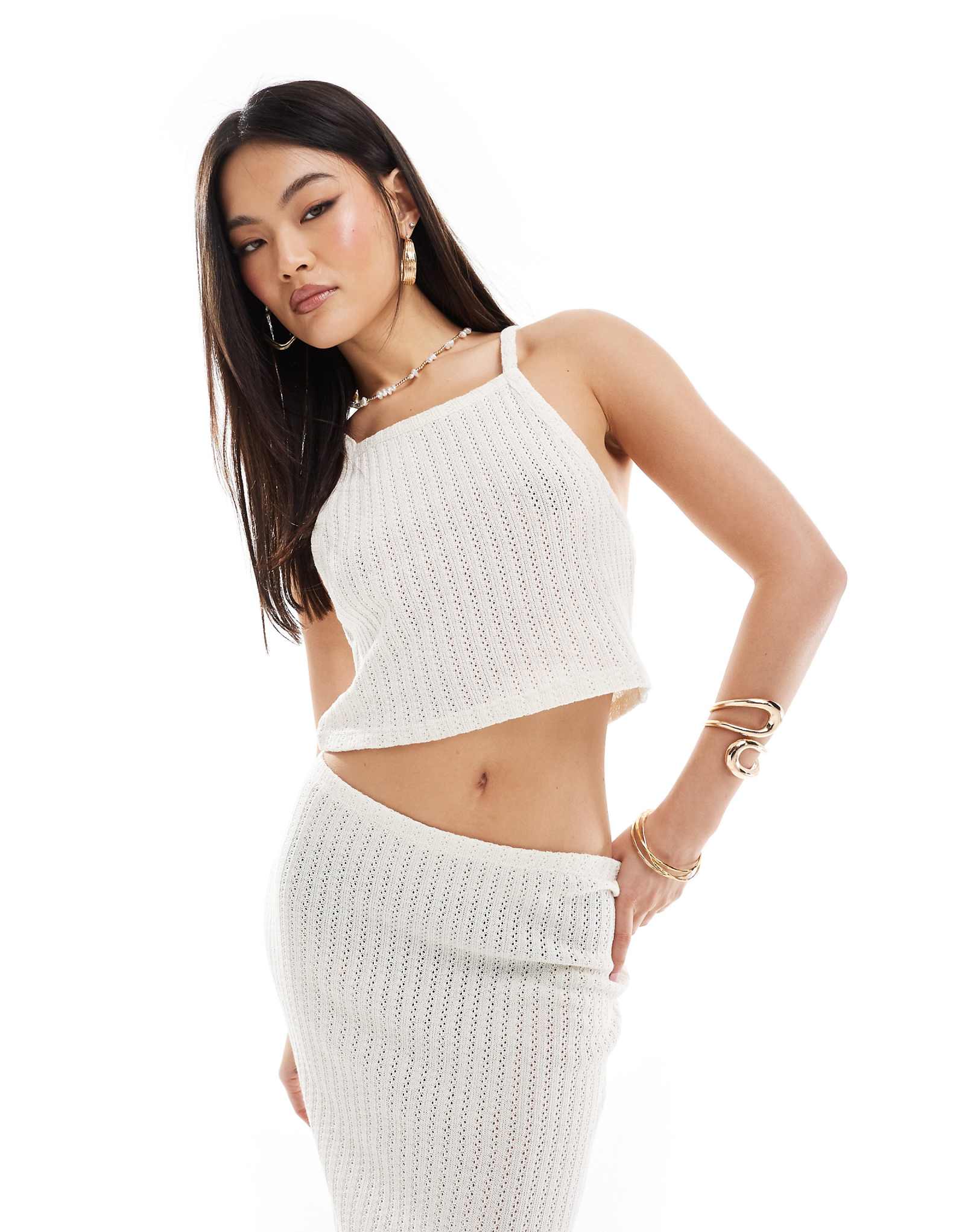 ДИЗАЙНЕРСКАЯ майка ASOS с вышивкой в виде лесенки из камня - часть комплекта