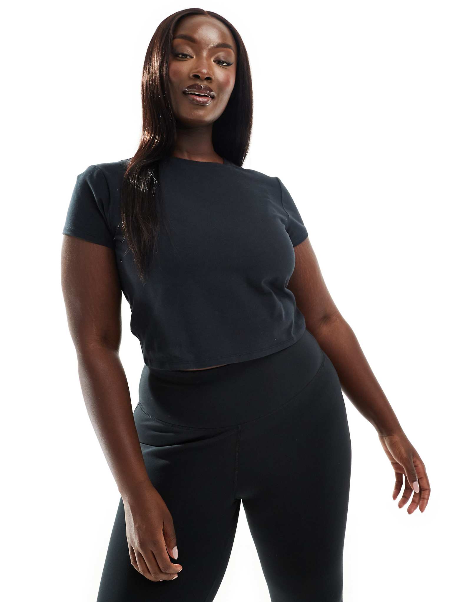 Детская футболка ASOS 4505 Curve Icon soft touch черного цвета