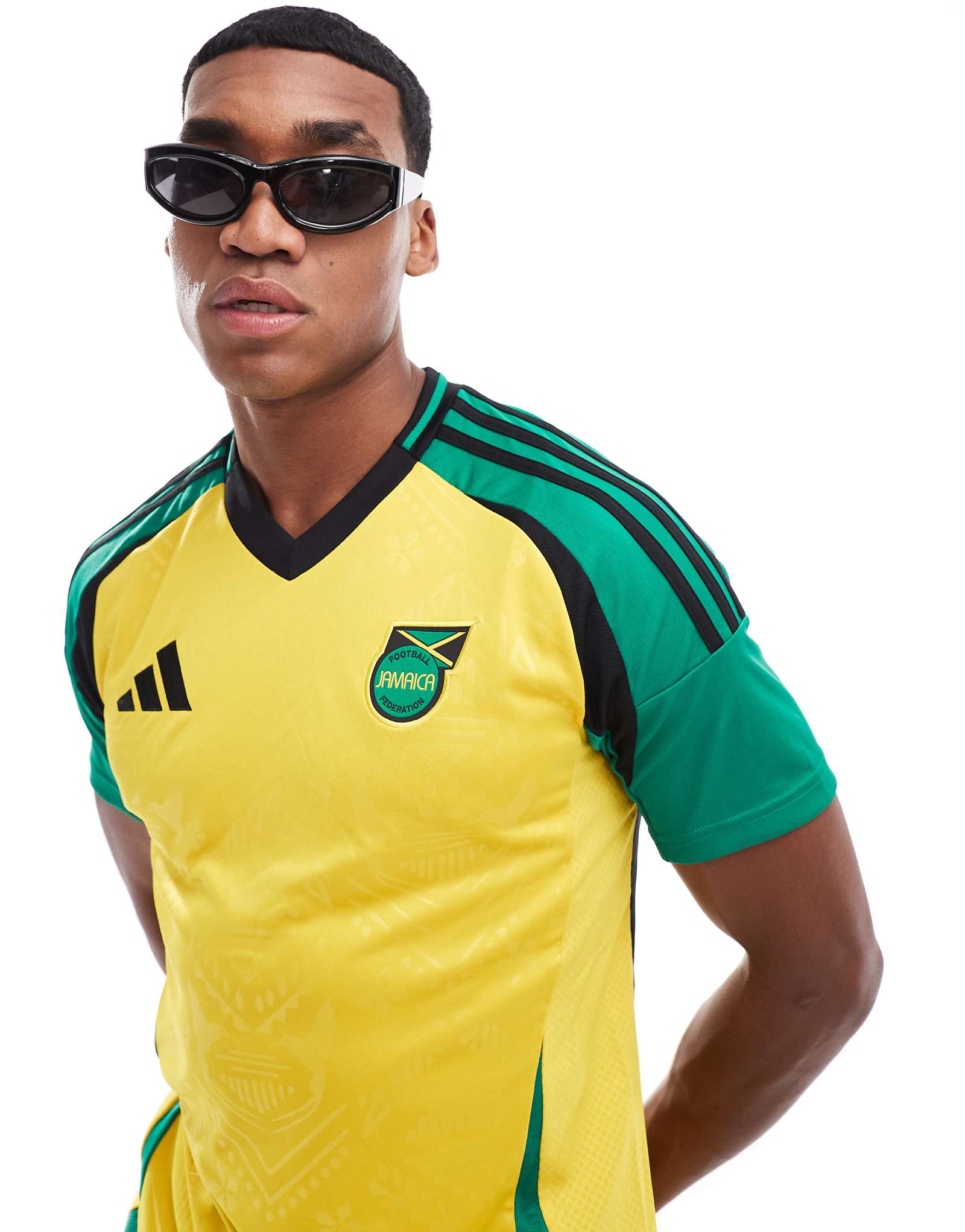 Футболка adidas Football Jamaica 2024/2025 унисекс желтая