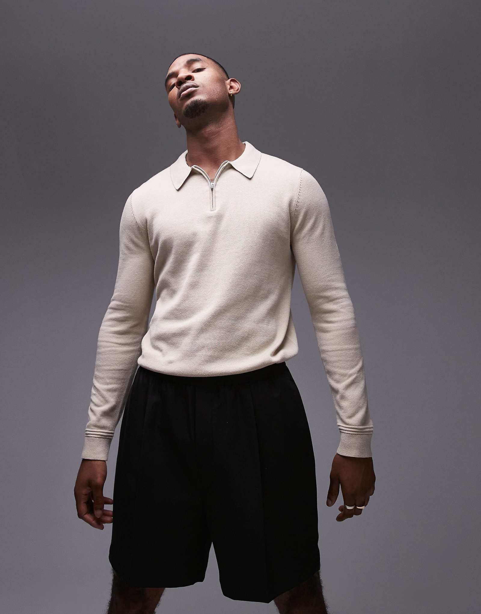 Поло Topman essential бежевого цвета 8290₽