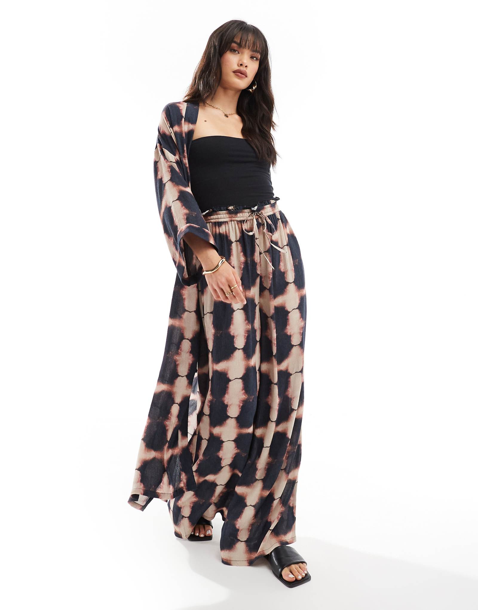 Пляжные брюки Iisla -Bird tie dye в комплекте из нескольких частей