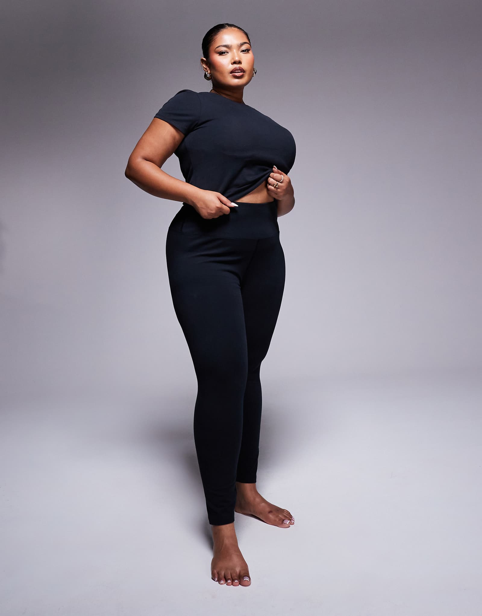 ASOS 4505 Icon Curve мягкие на ощупь леггинсы для йоги черного цвета 7590₽