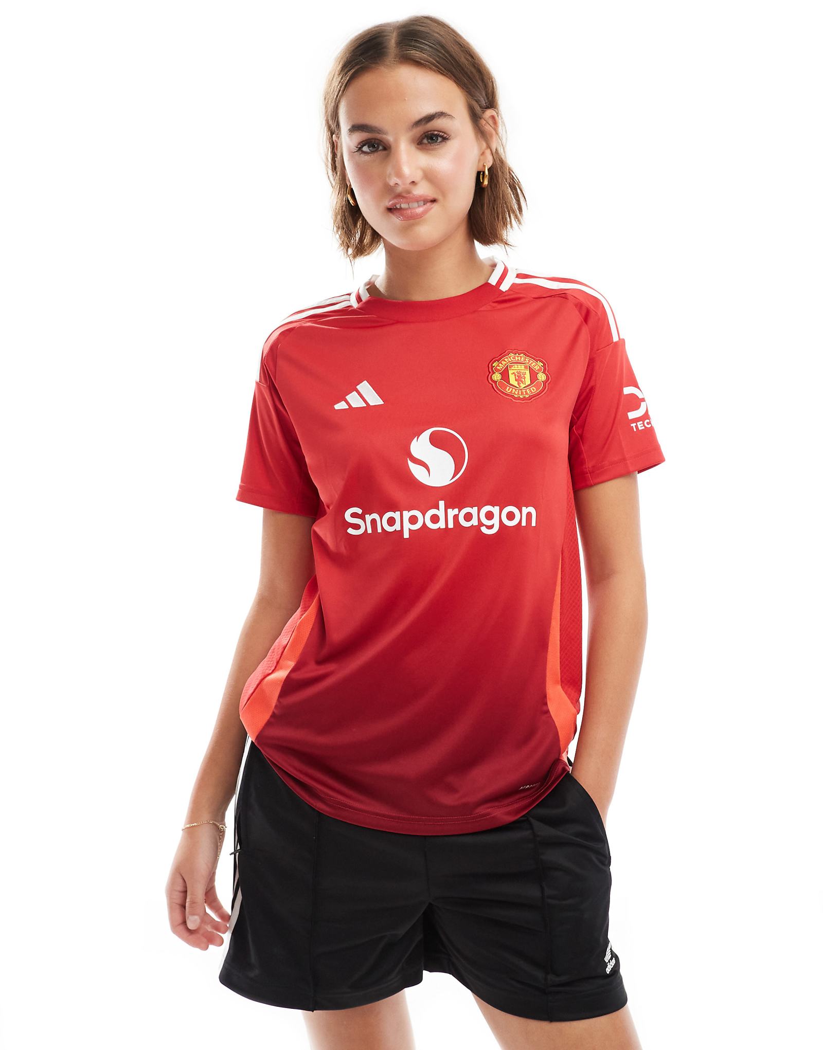 домашняя футболка adidas Soccer Manchester United 20242025 унисекс красного цвета 14590₽
