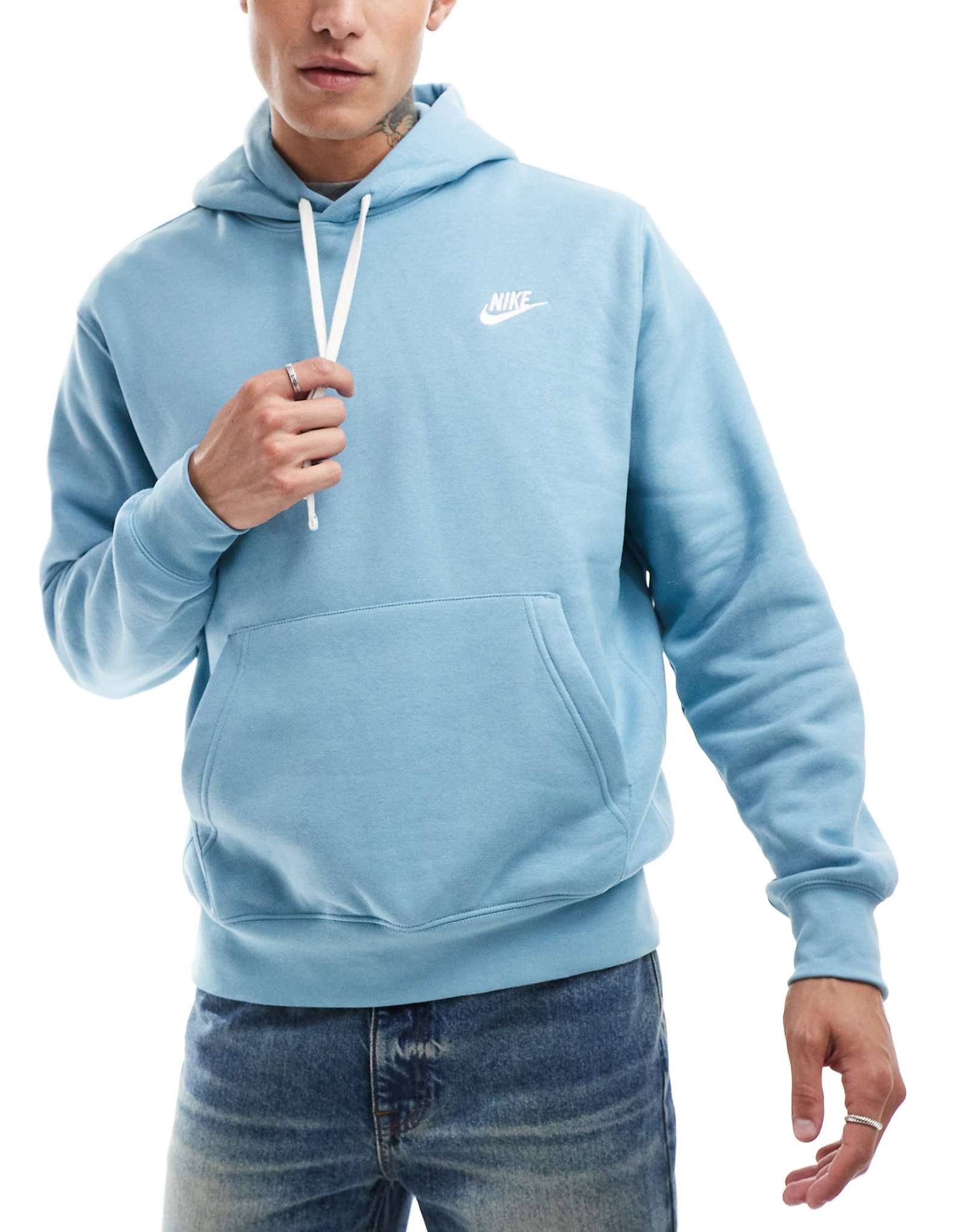 Толстовка Nike Club с капюшоном бирюзового цвета 11890₽