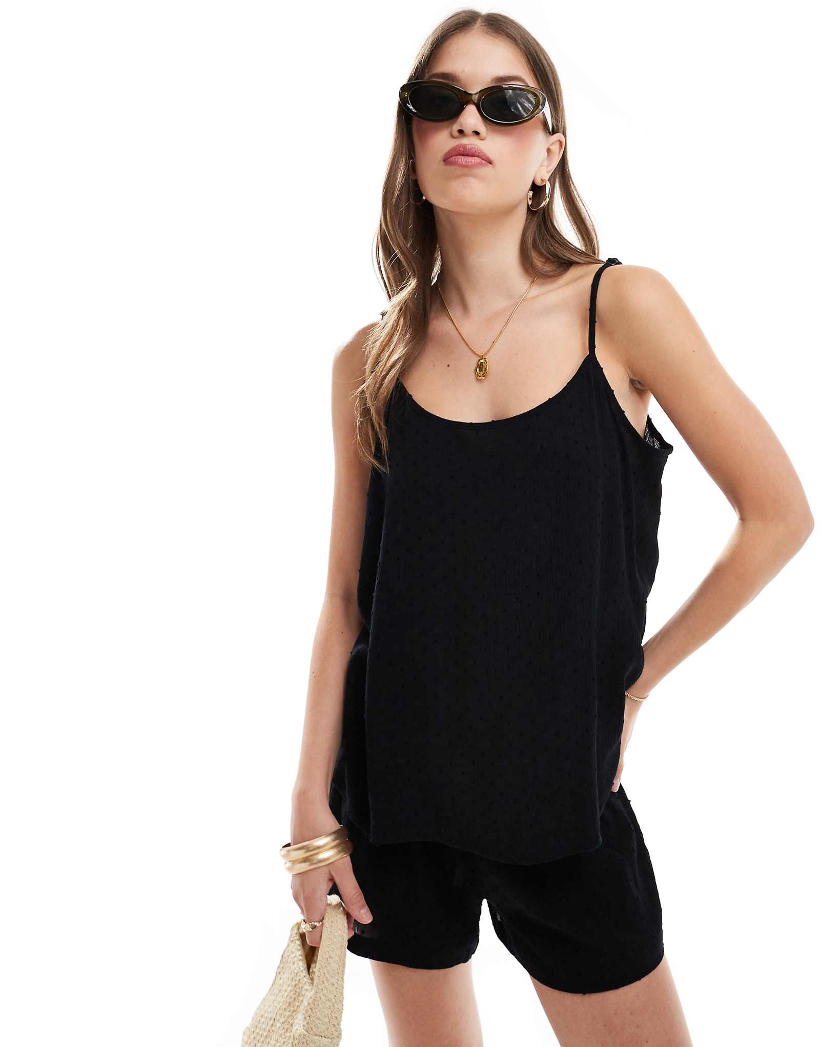 Кофточка с текстурой JDY черного цвета - часть комплекта 2590₽