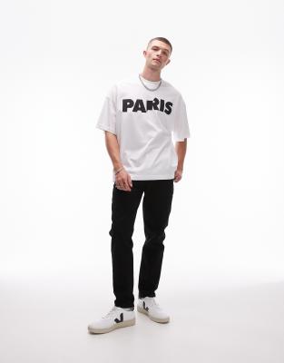 Черные зауженные джинсы Topman black