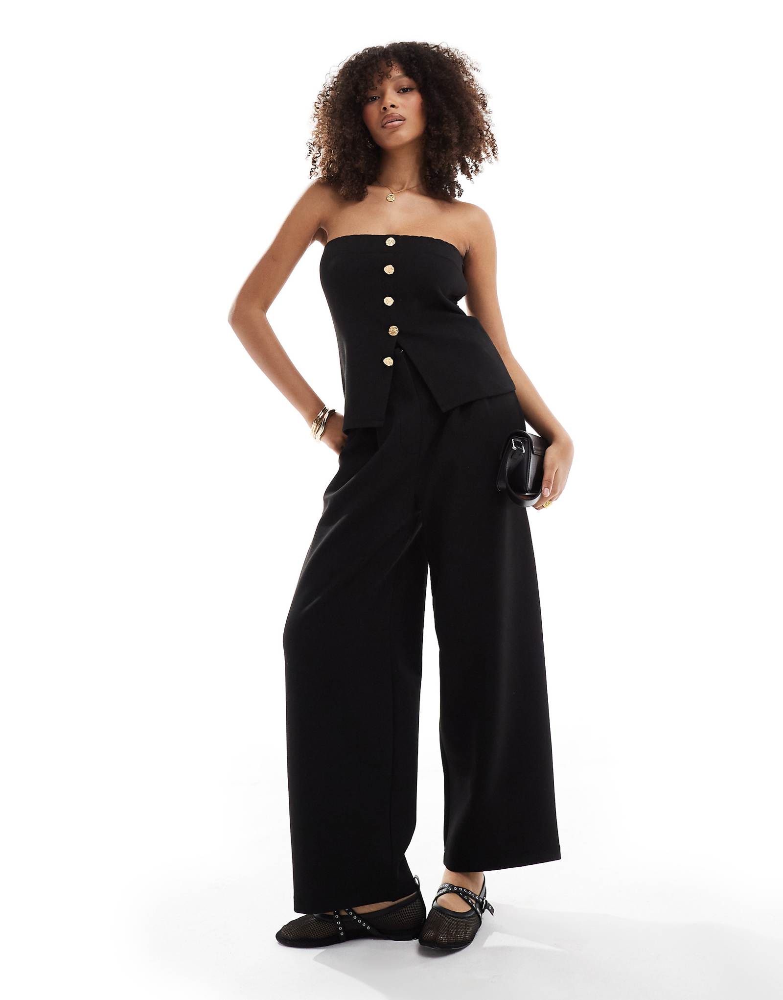 Спортивные брюки-коконы ASOS DESIGN черного цвета - часть комплекта 2690₽