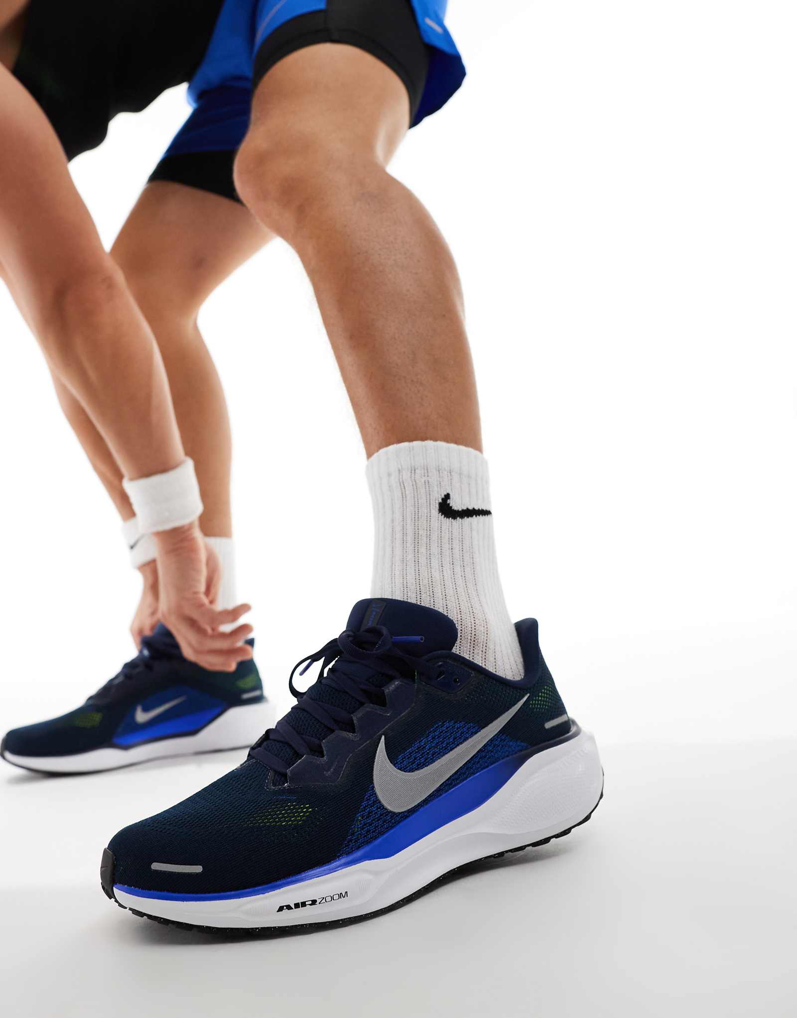 Кроссовки Nike Running Air Zoom Pegasus 41 темно-синего и белого цветов