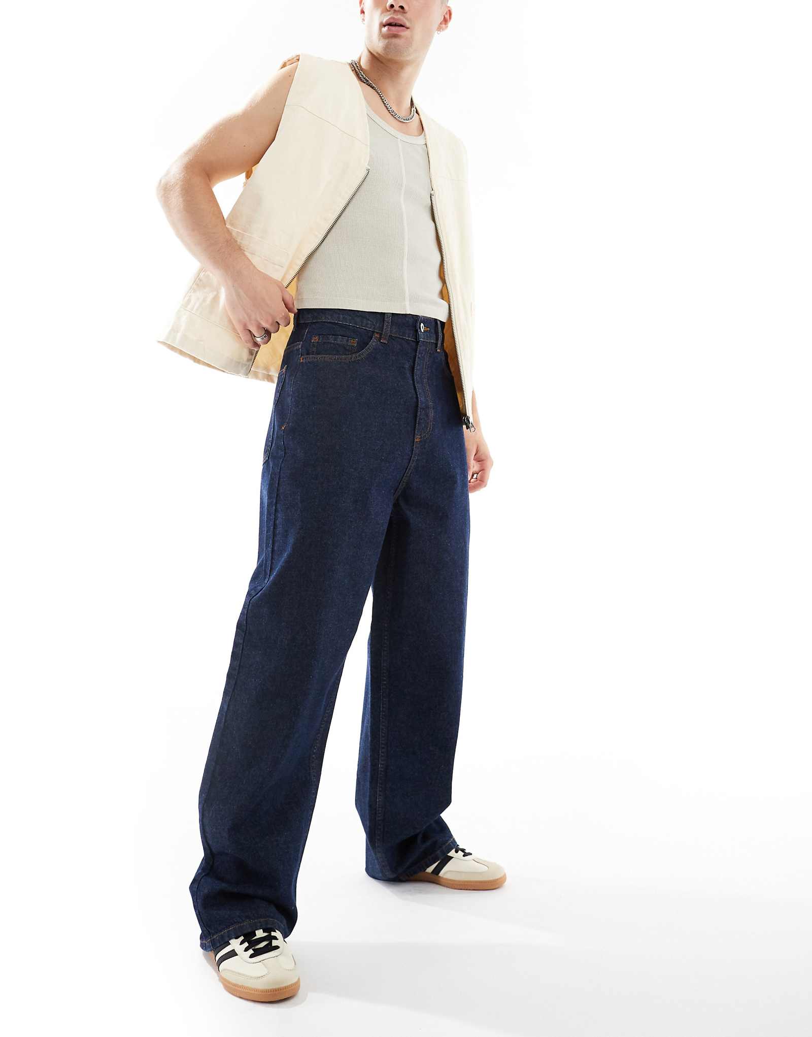 Джинсы COLLUSION X001 antifit темно-синего цвета 5990₽