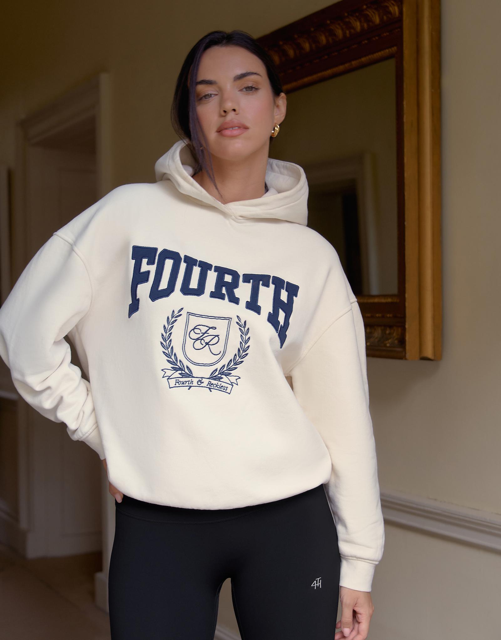 Кремовый худи оверсайз 4th - Reckless Harlow