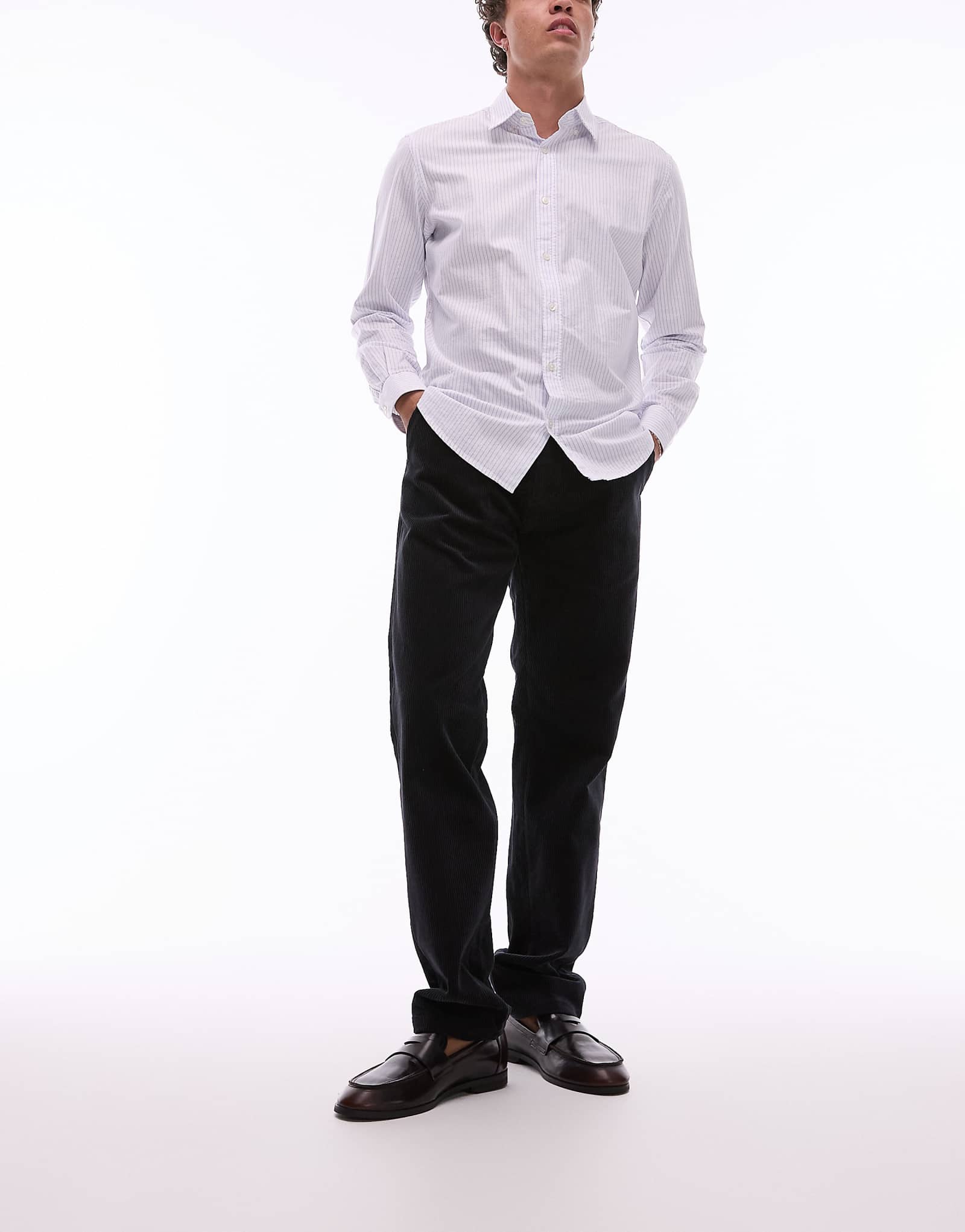 Брюки-чино на шнуровке ARKET черного цвета 7790₽