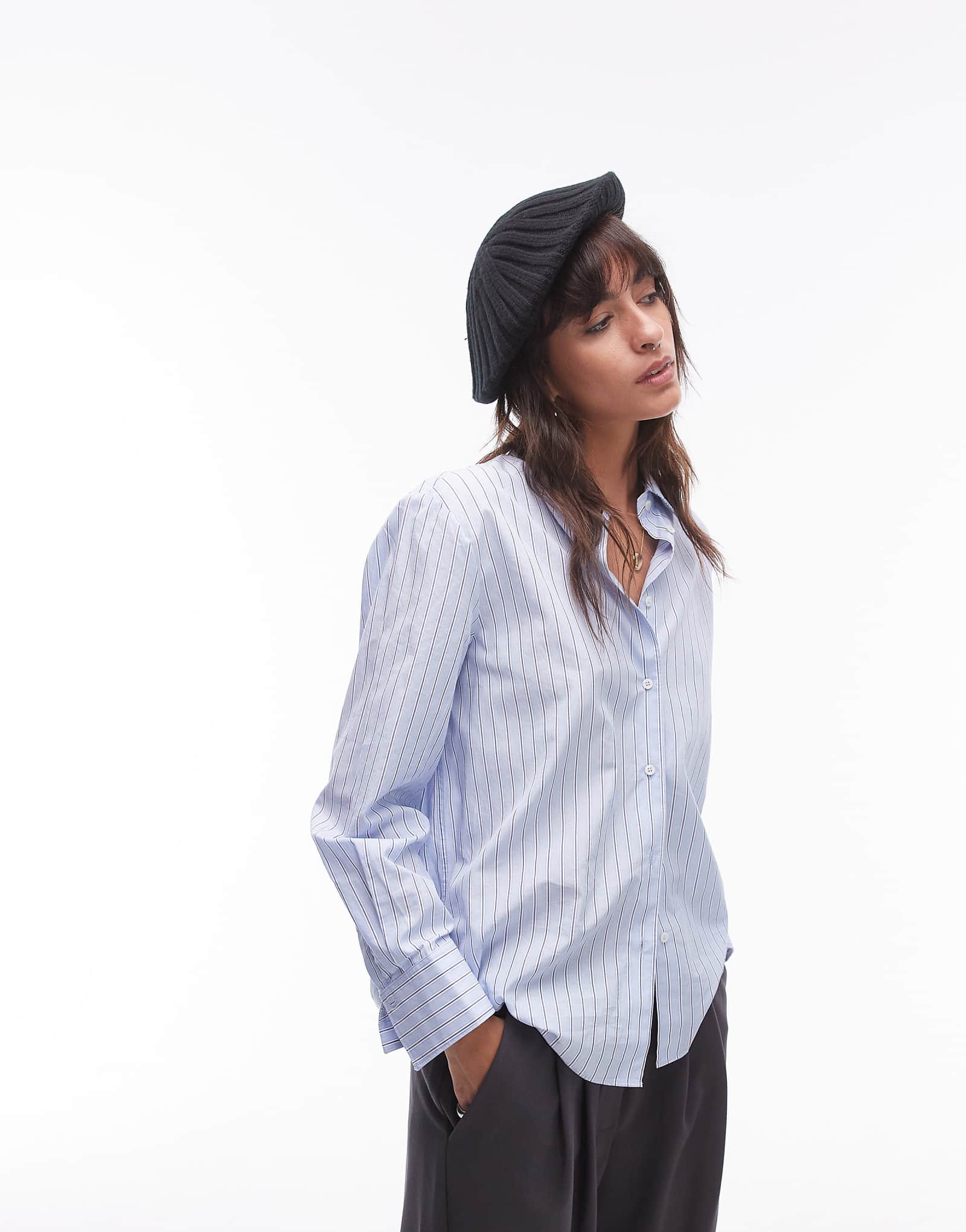 Шерстяной берет ARKET черного цвета 3790₽