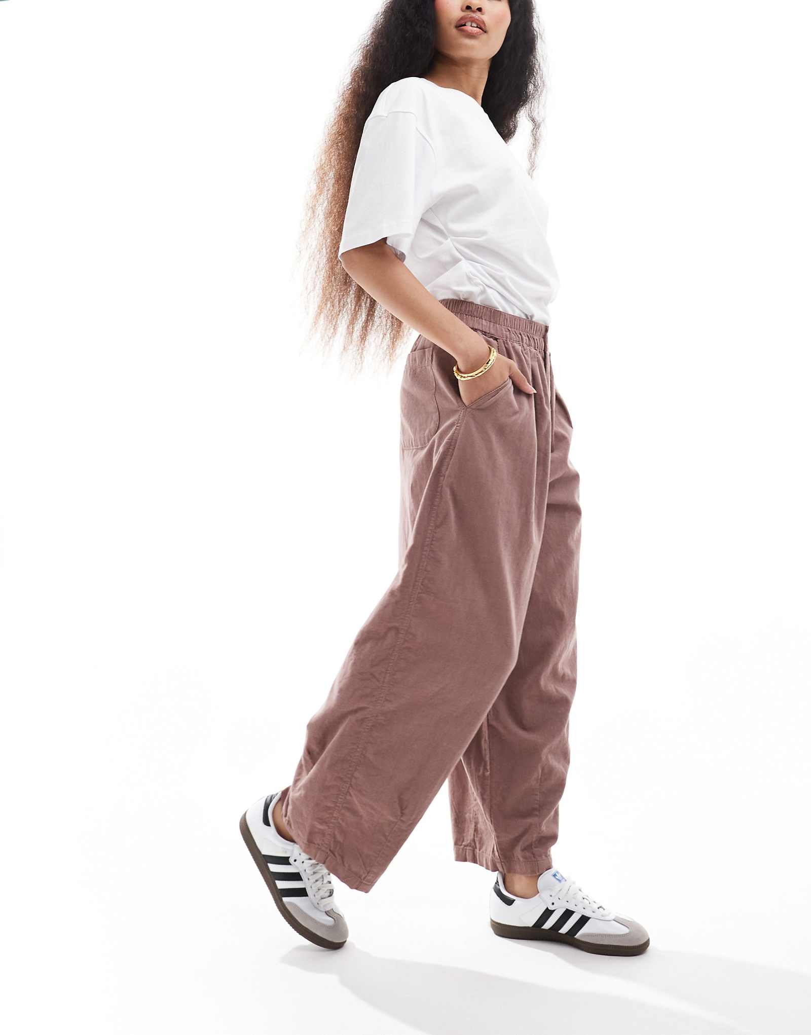 Миниатюрные брюки-баллончики из шнура ASOS DESIGN из норки 6490₽