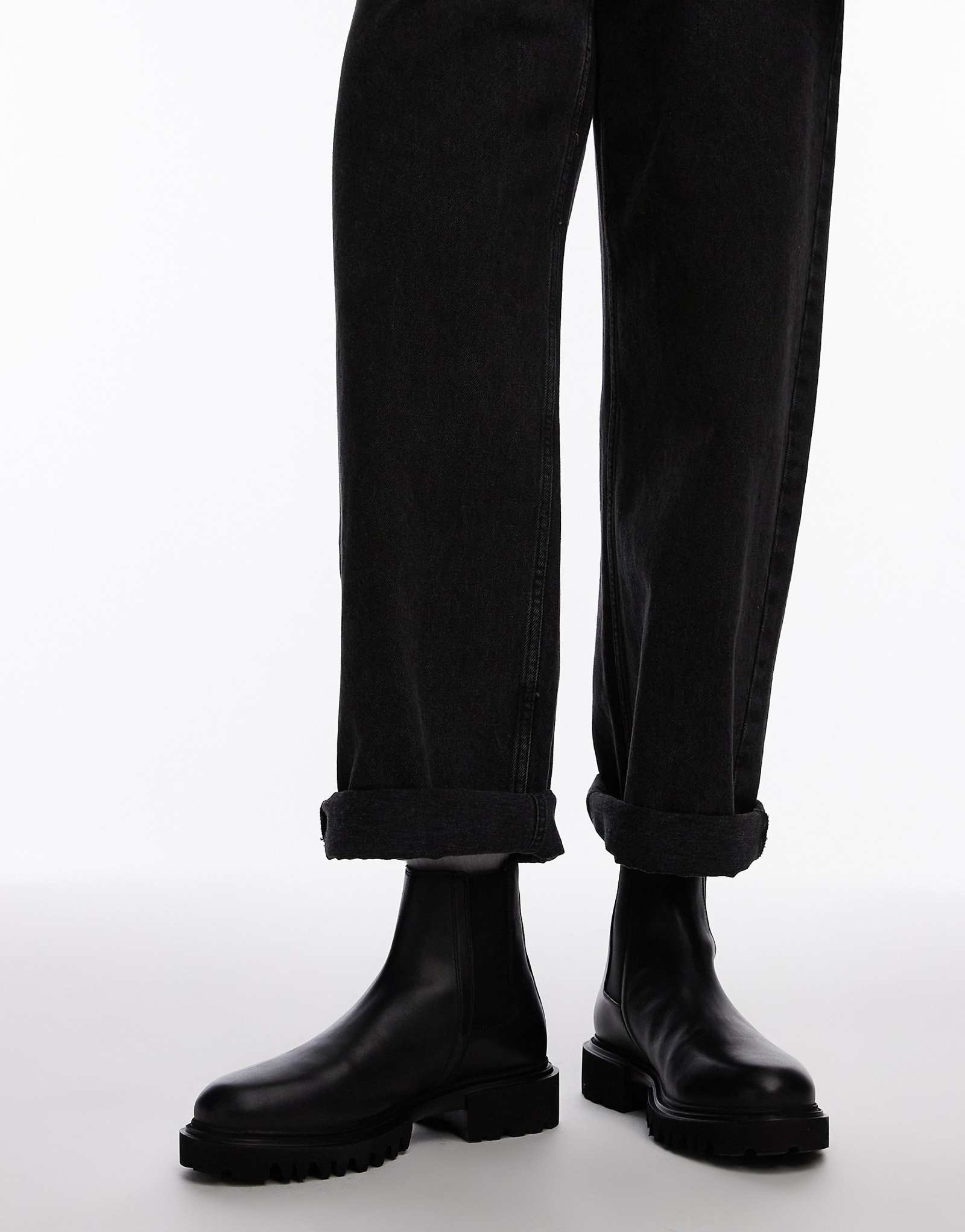 Кожаные ботинки AllSaints vince черного цвета 45590₽