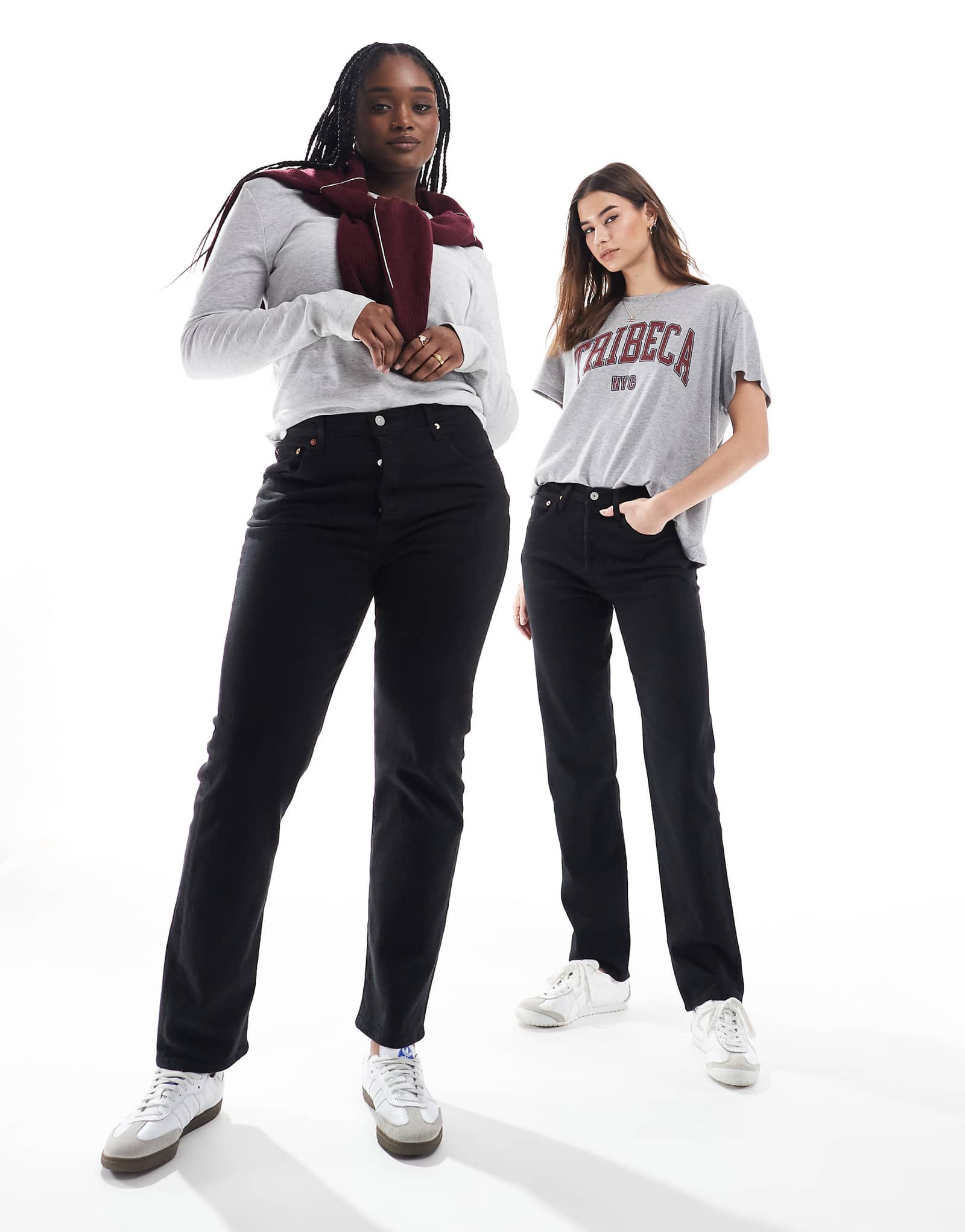 Укороченные джинсы Levis 501 прямого кроя черного цвета 19990₽