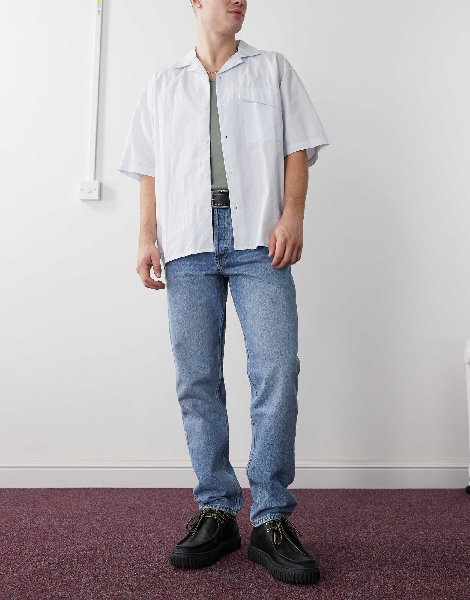 Джинсы Dr Denim Rush обычного кроя в стриме sky бывшие в употреблении после стирки 9990₽