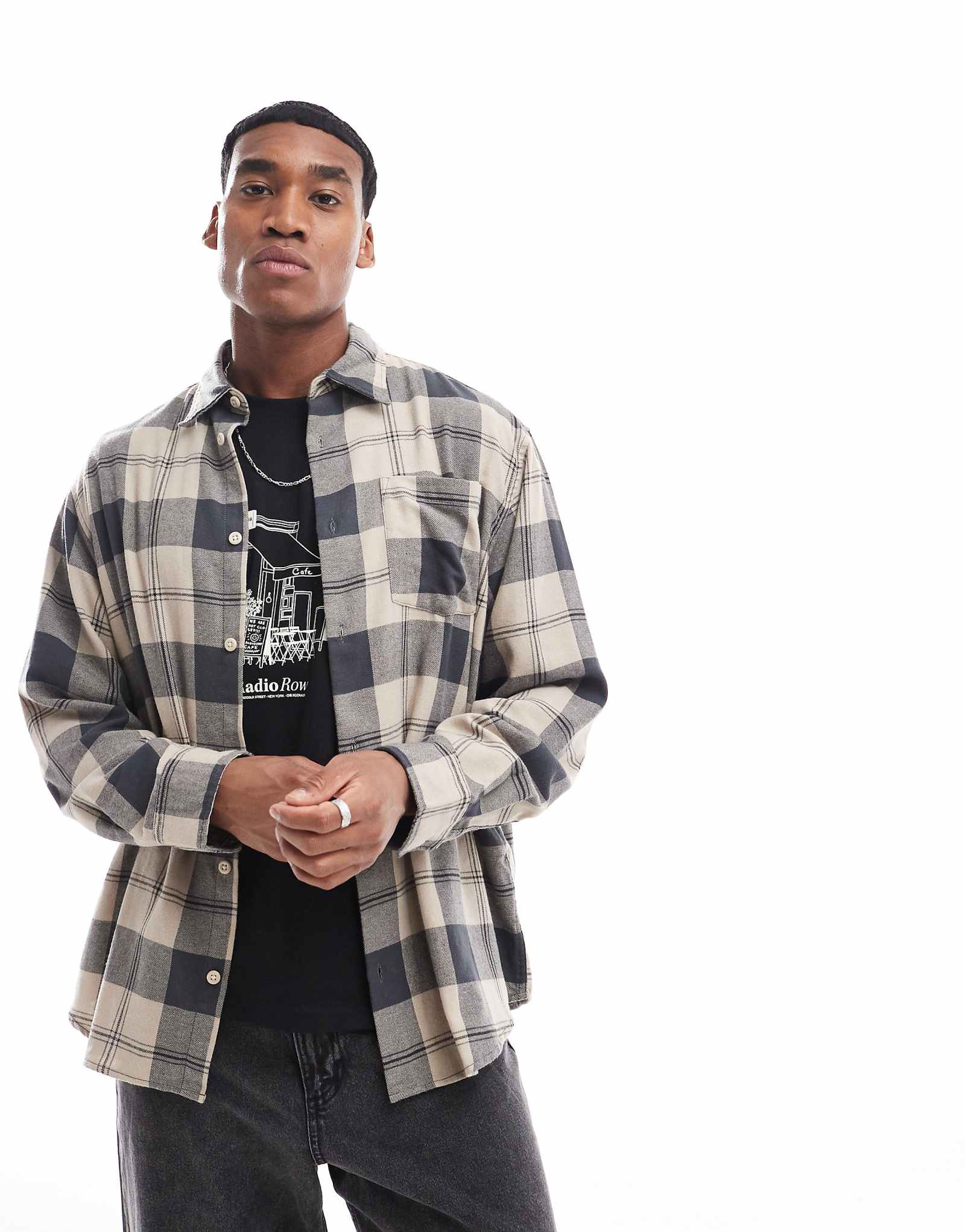 Хлопчатобумажная рубашка ADPT оверсайз из матового хлопка бежевого цвета 10990₽