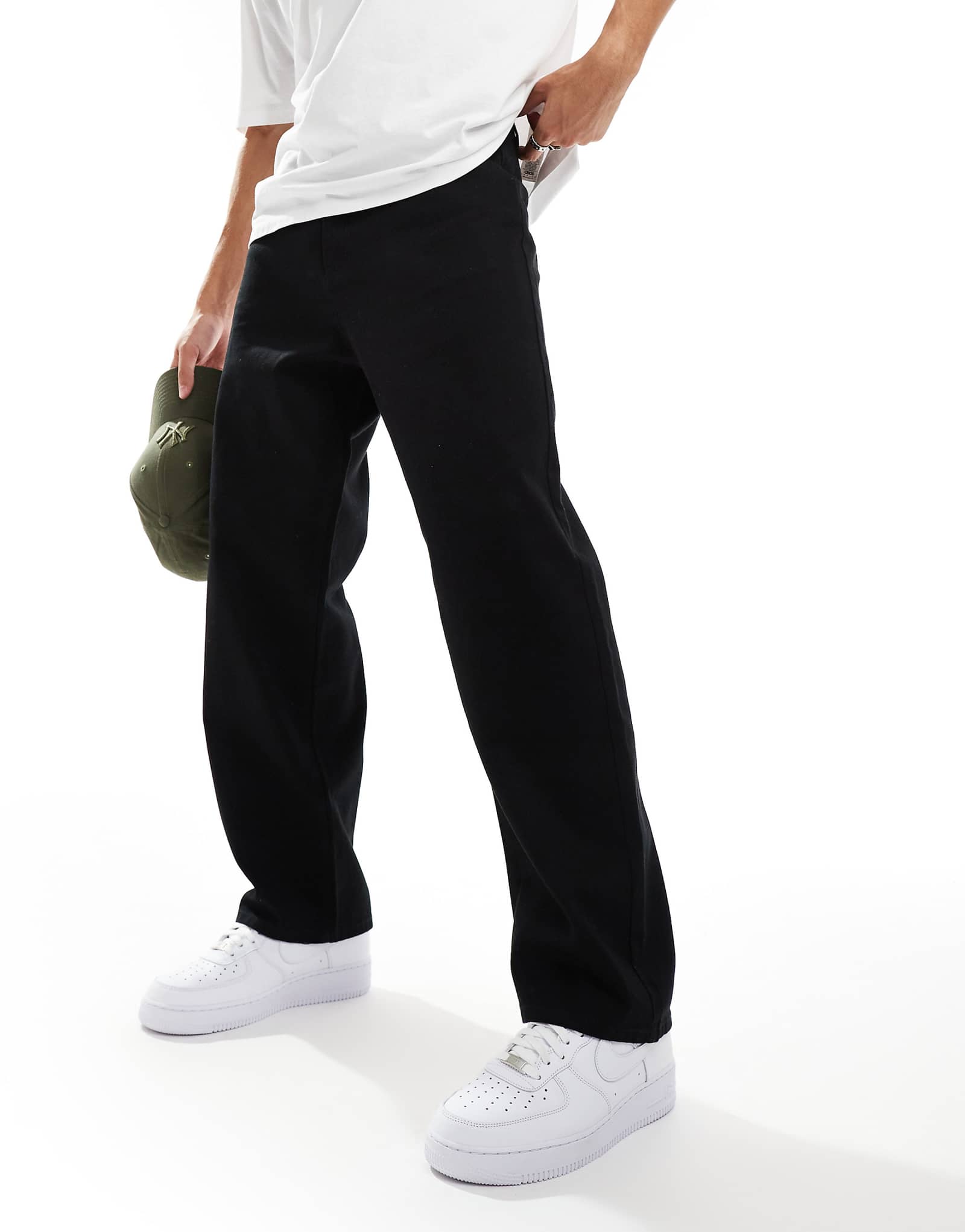 Облегающие джинсы carpenter jean из выстиранного черного материала