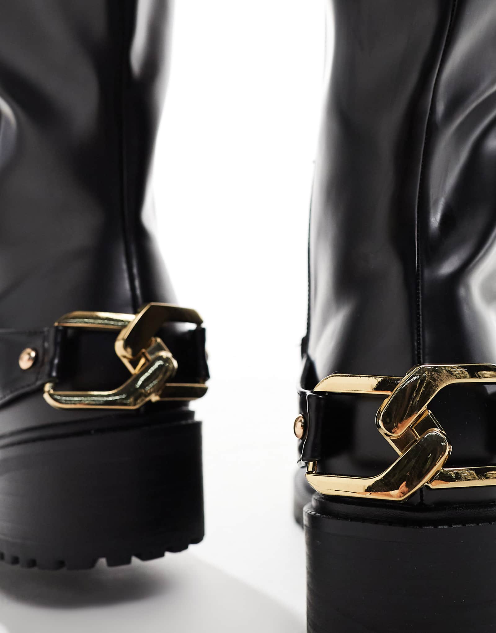 Сапоги до колена Simmi London Gerald черного цвета 9290₽