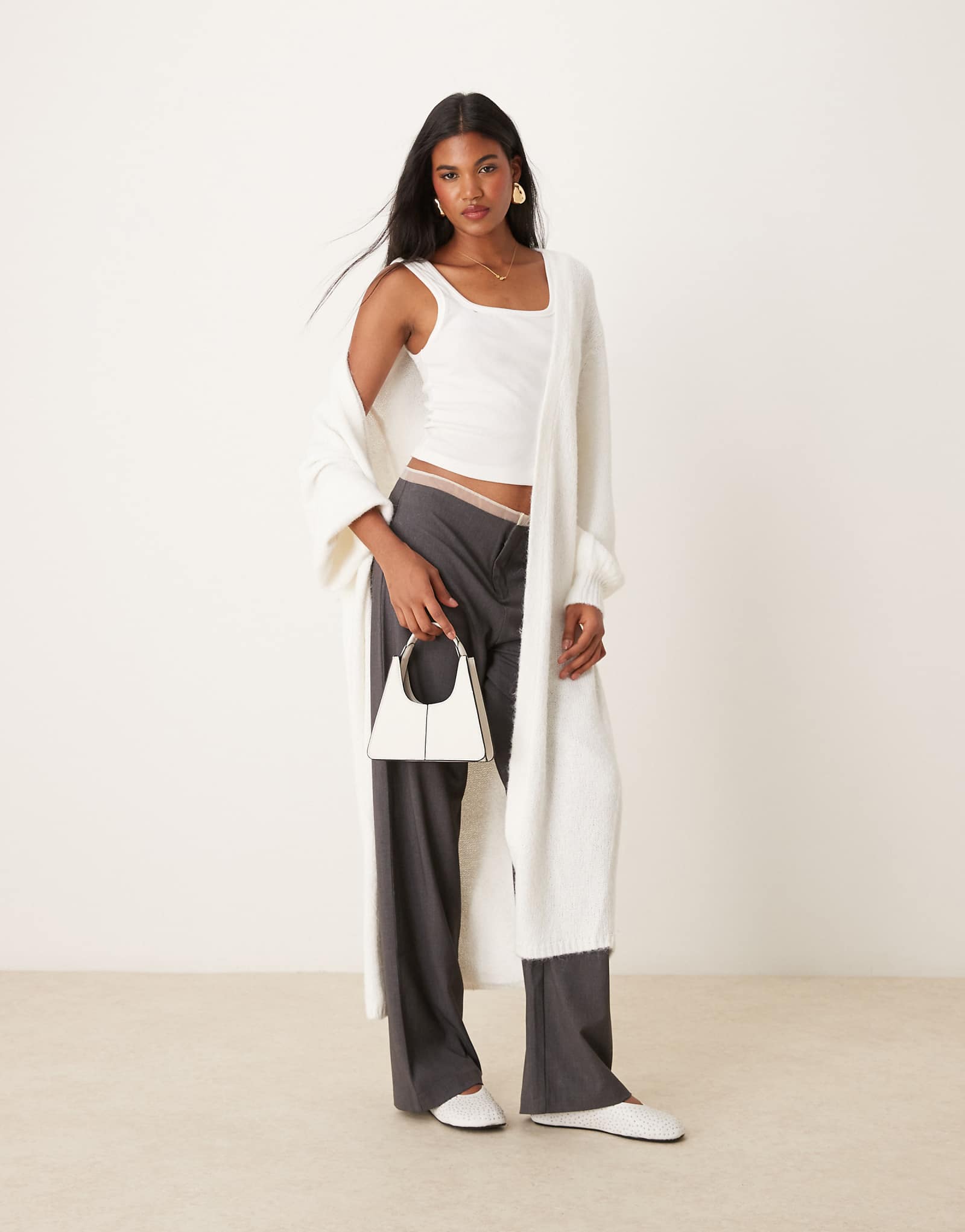 Макси-кардиган Мисс Селфридж кремового цвета 12890₽