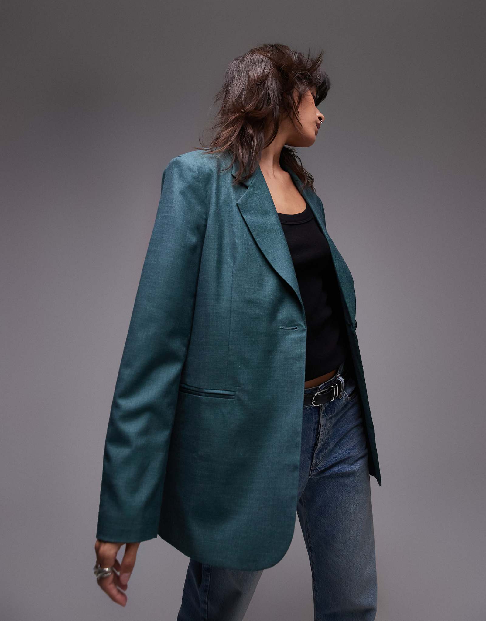 Блейзер от Topshop зеленого цвета 13190₽
