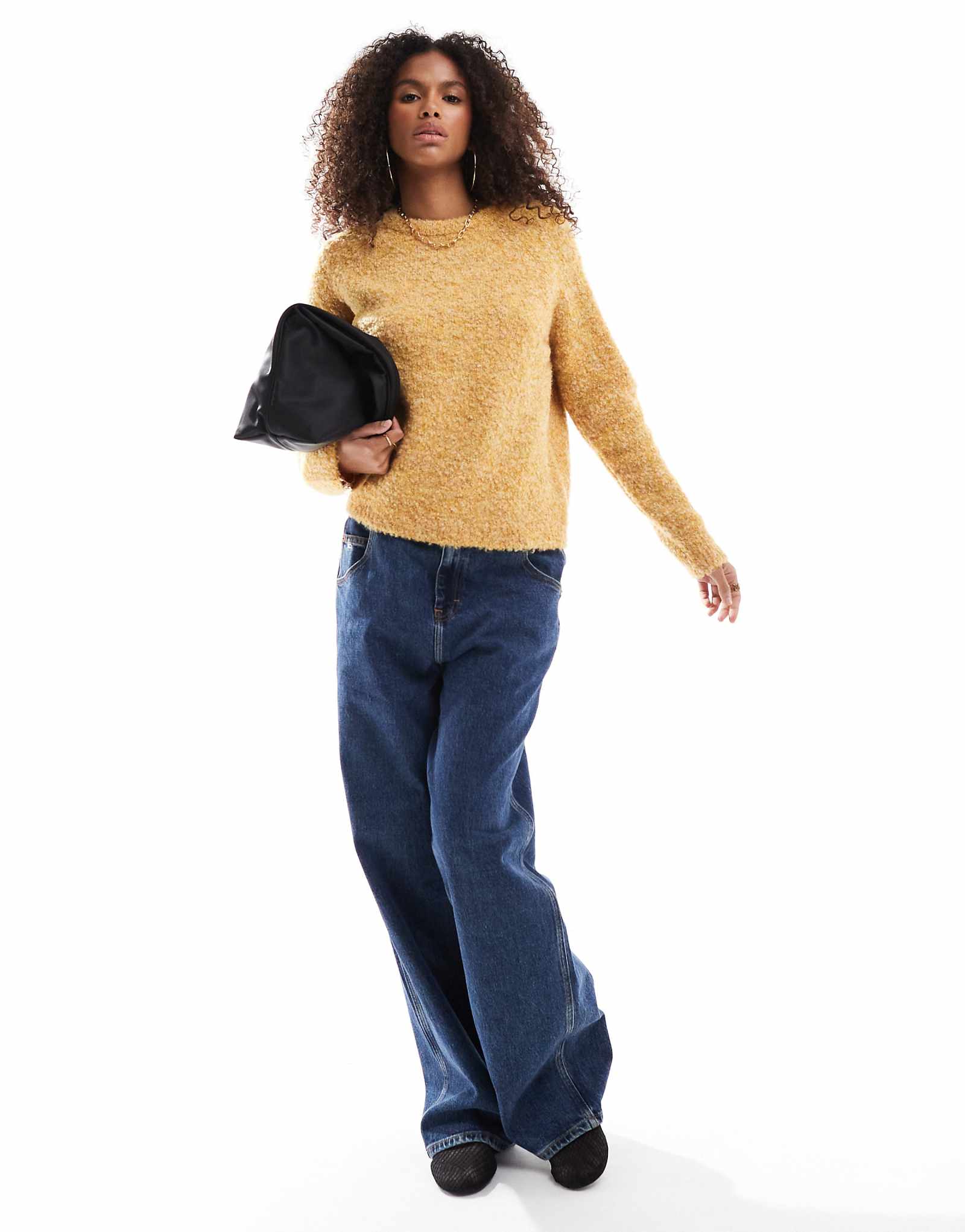 ТОЛЬКО вязаный свитер в желтых тонах 3790₽