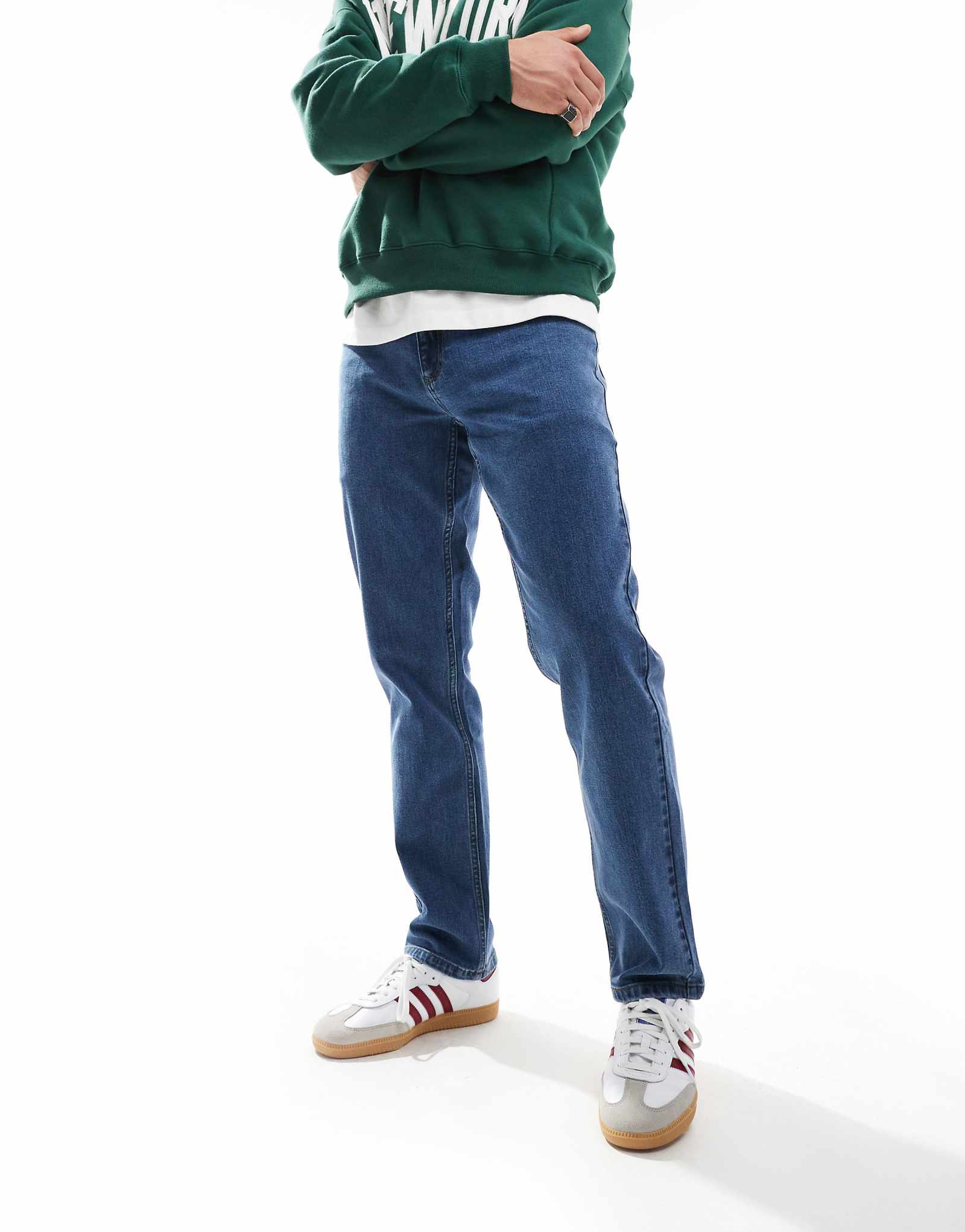 Зауженные джинсы Farah Elm синего цвета