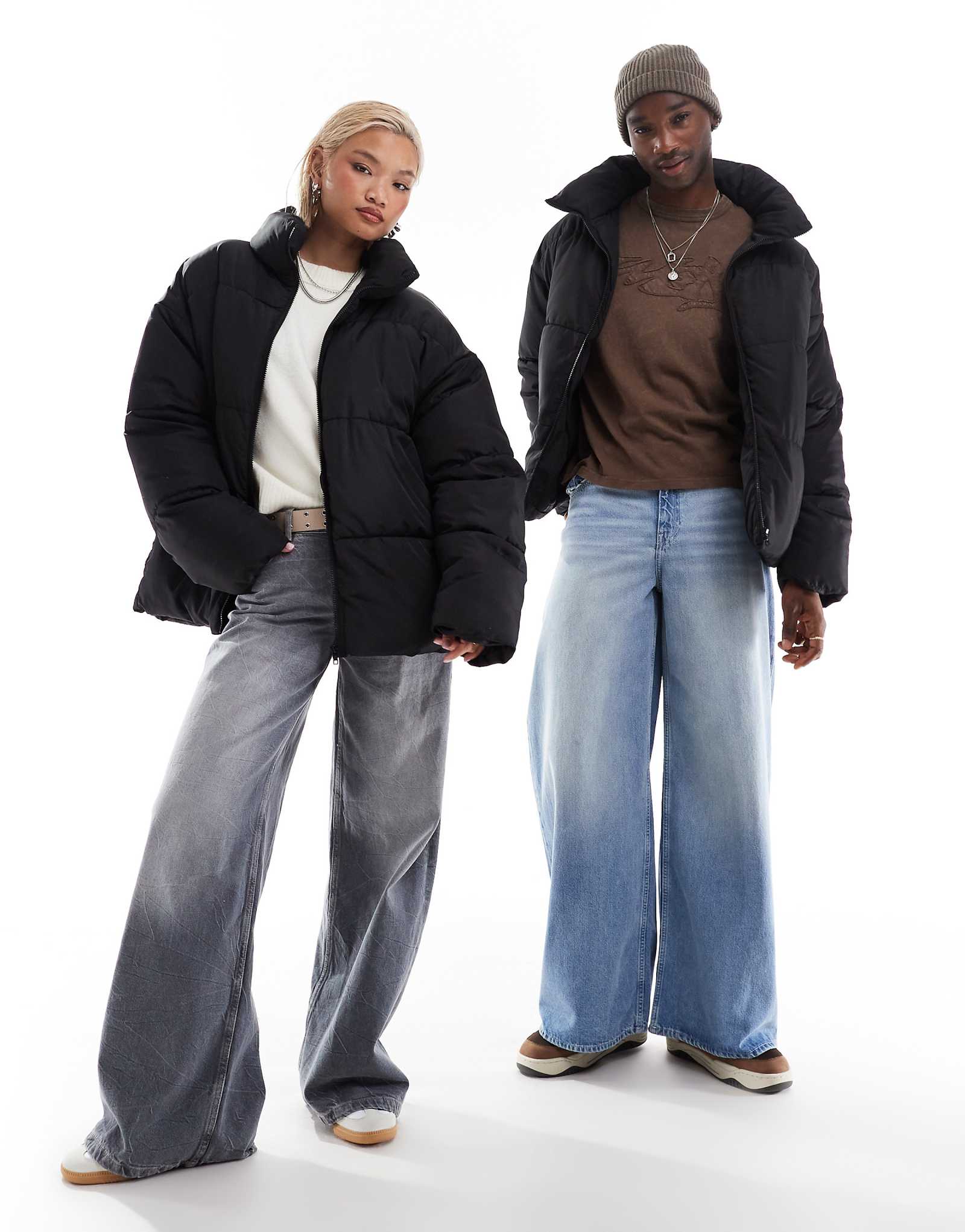 Пуховая куртка унисекс COLLUSION черного цвета 14690₽