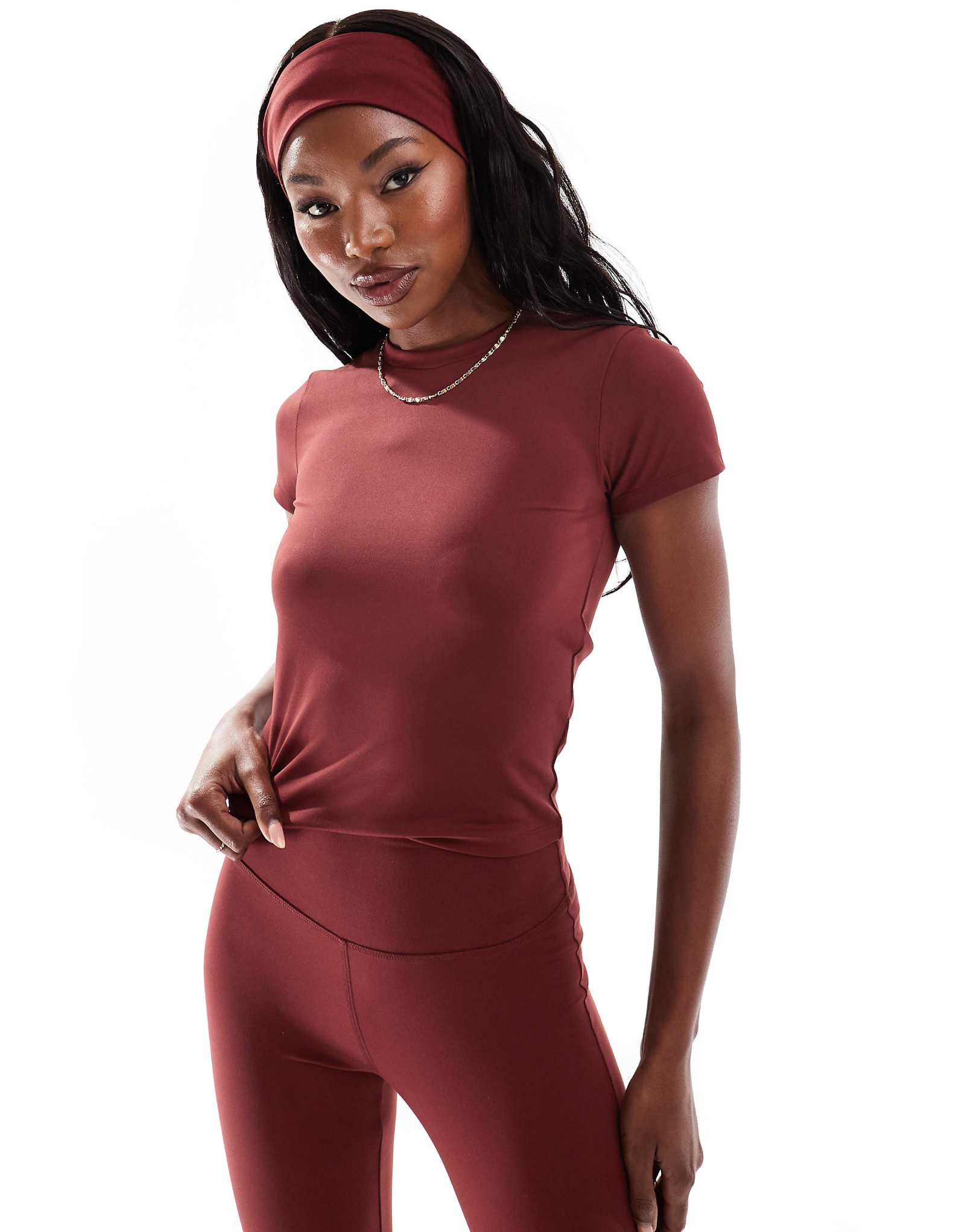 Детская футболка ASOS 4505 Icon soft touch performance бордового цвета 5090₽