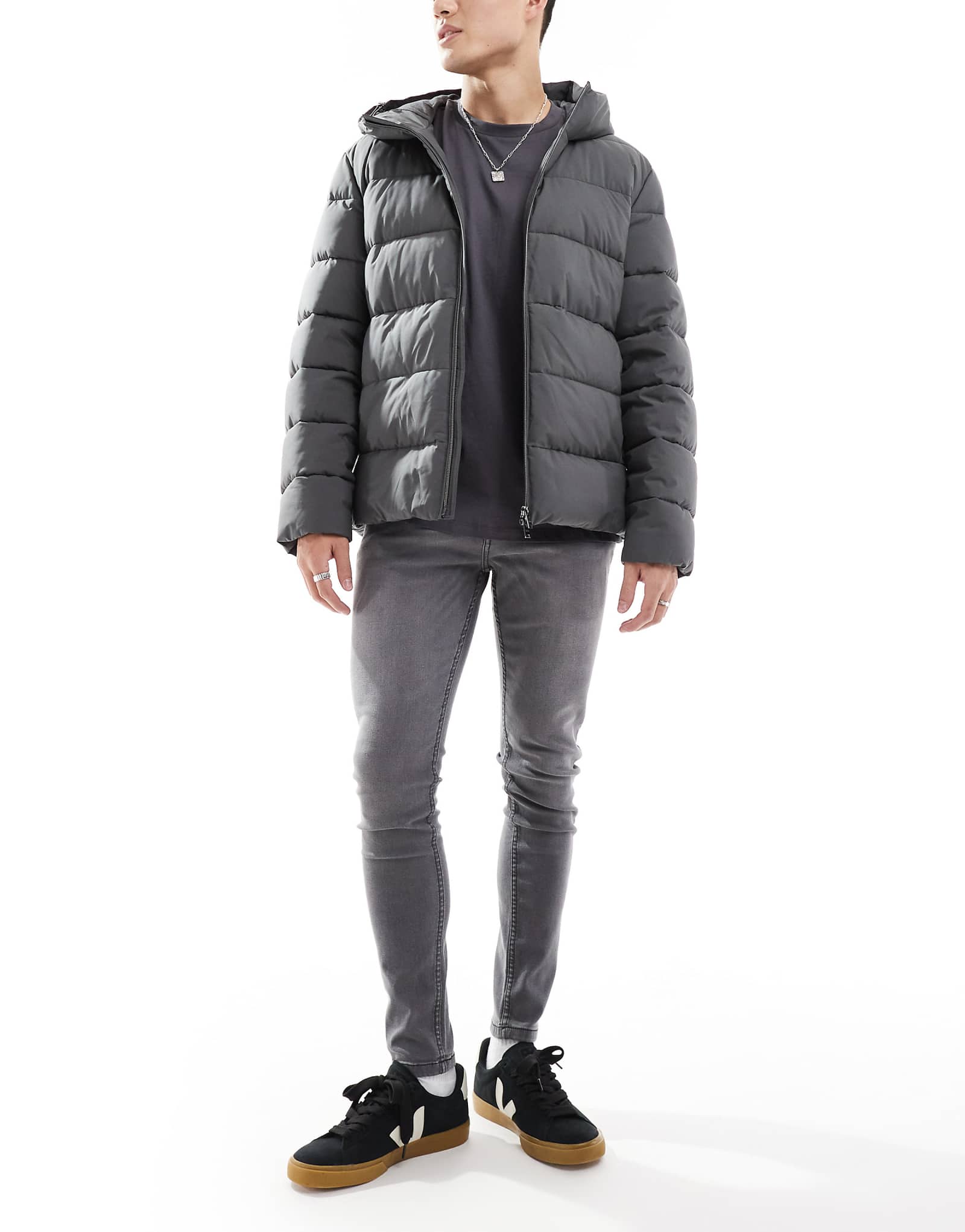 Джинсы DTT stretch super skinny серого цвета 4590₽