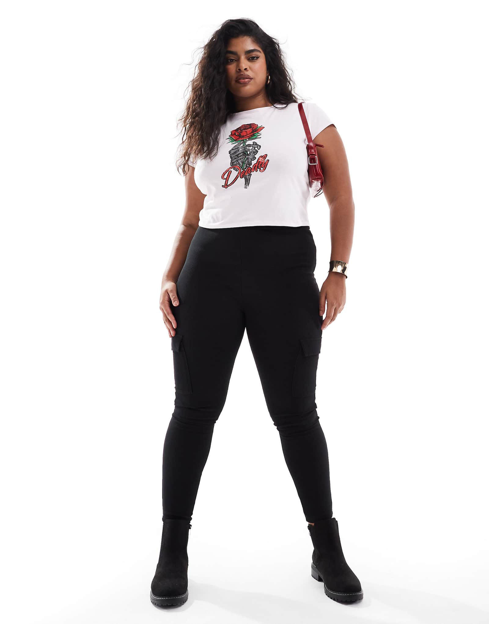 Твои черные леггинсы-карго в рубчик 4990₽