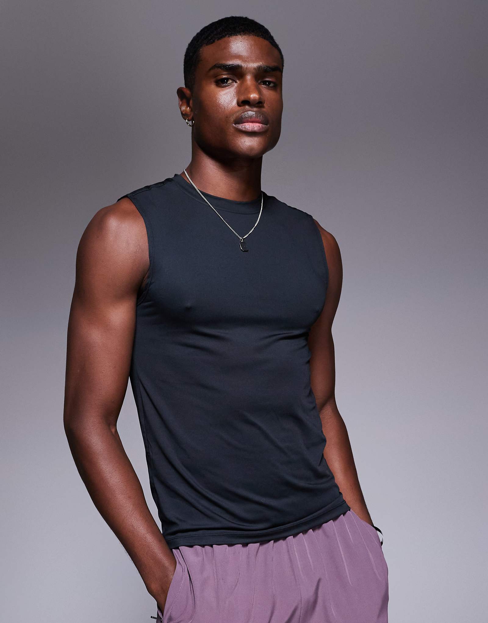 Быстросохнущий майка для тренировки мышц ASOS 4505 Icon черный 3490₽