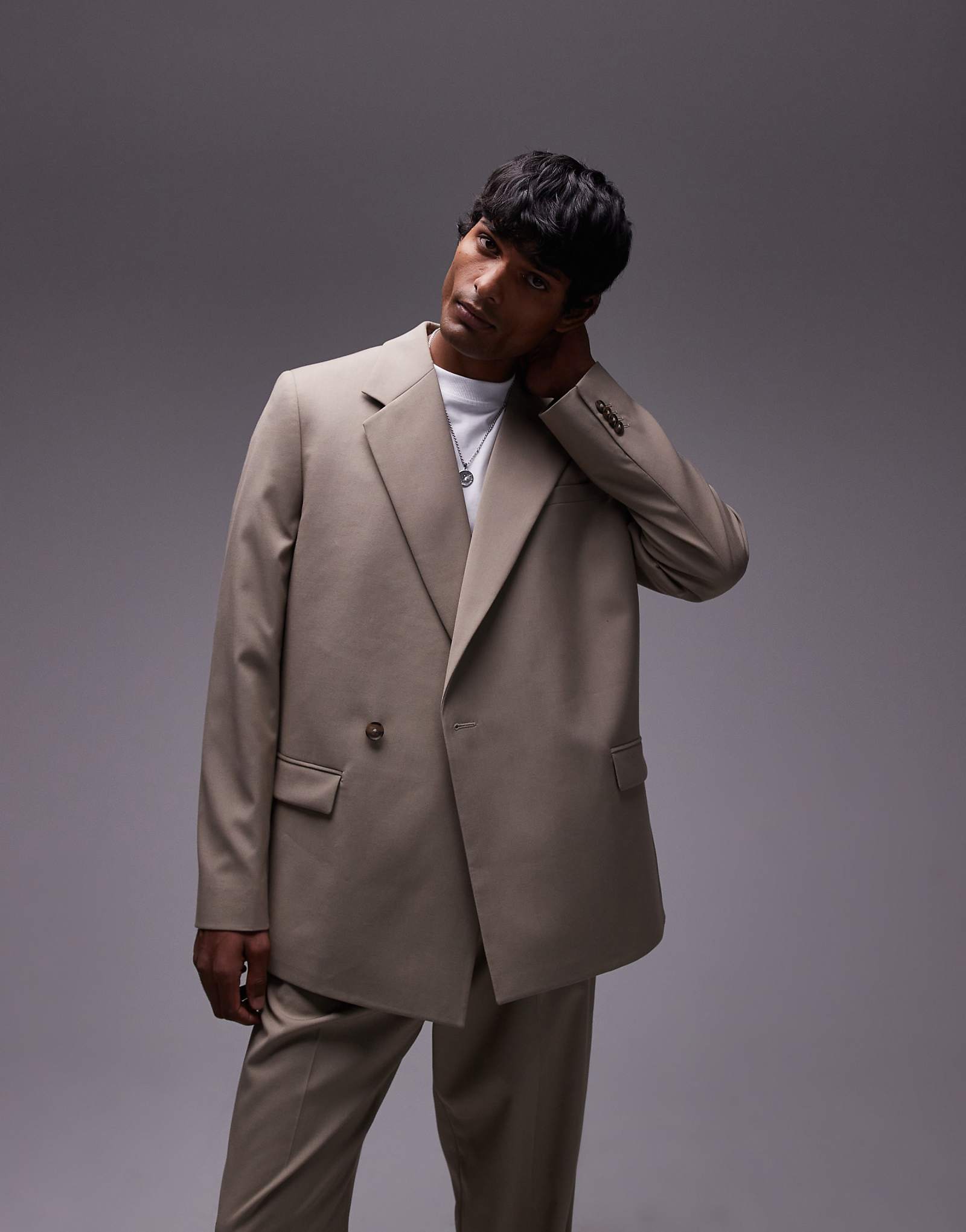 Пиджак классический Topman кремового цвета 14390₽