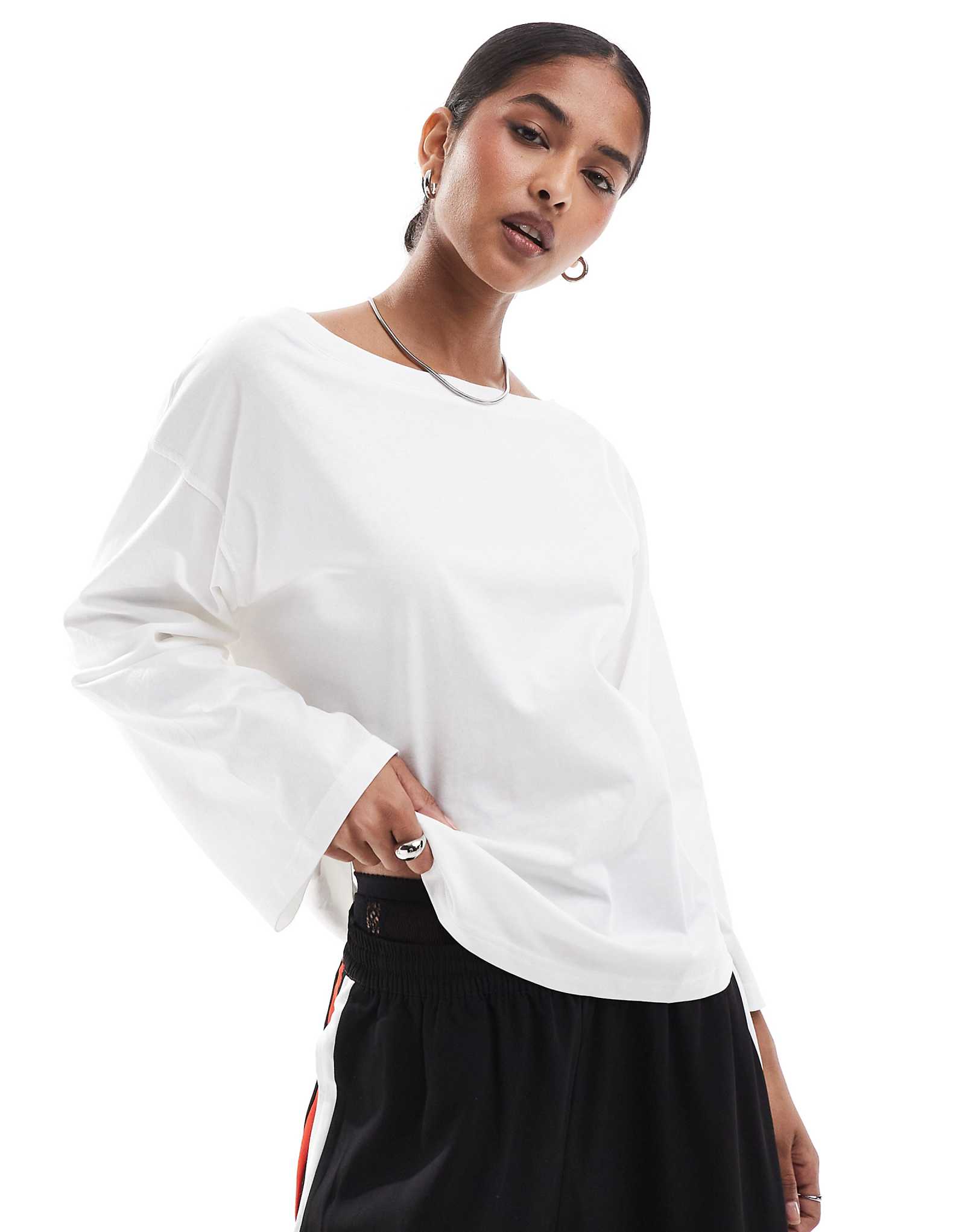 Футболка Scalpers Asy с длинным рукавом белого цвета 6590₽