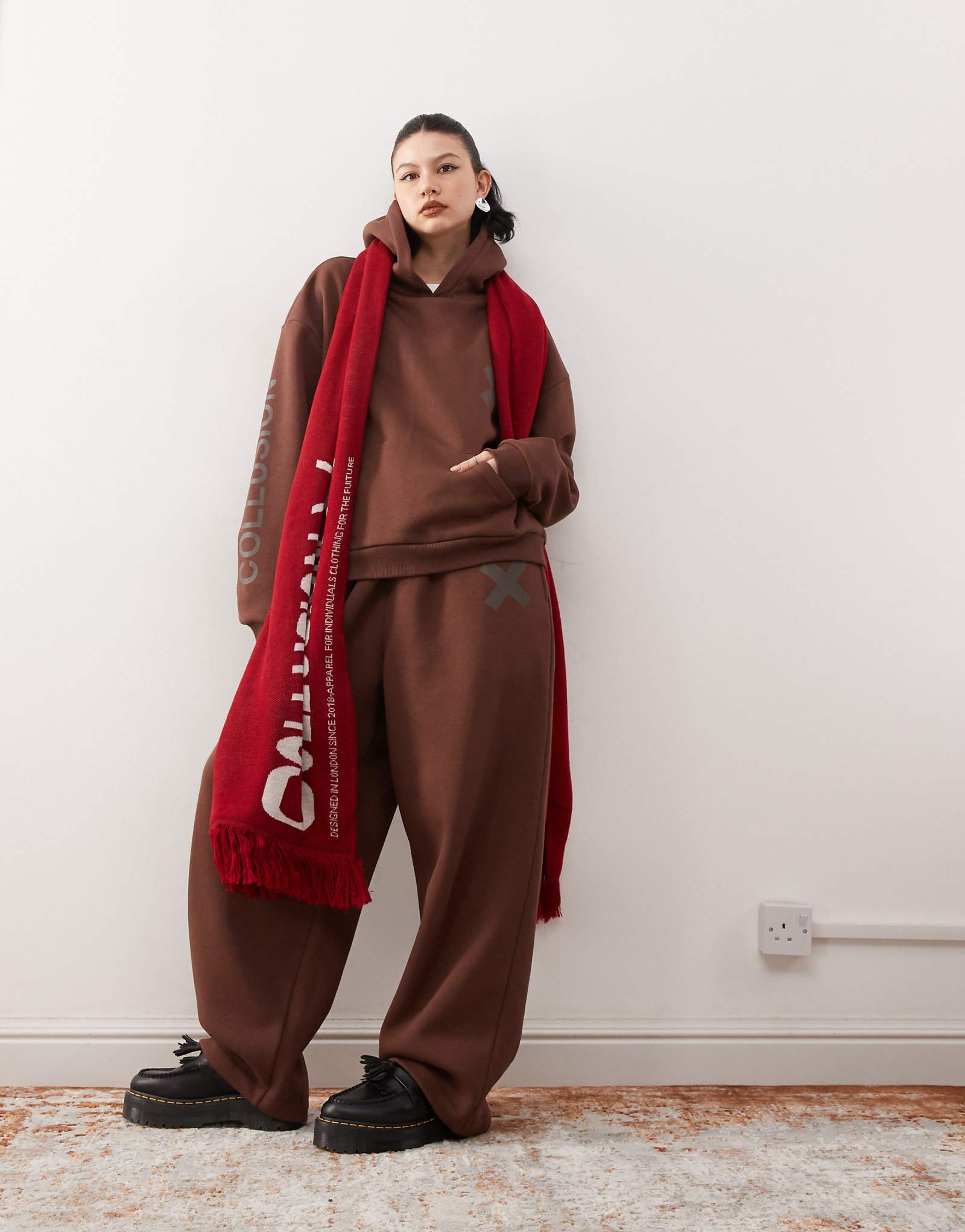 Свободные спортивные брюки с принтом COLLUSION heavyweight 5490₽