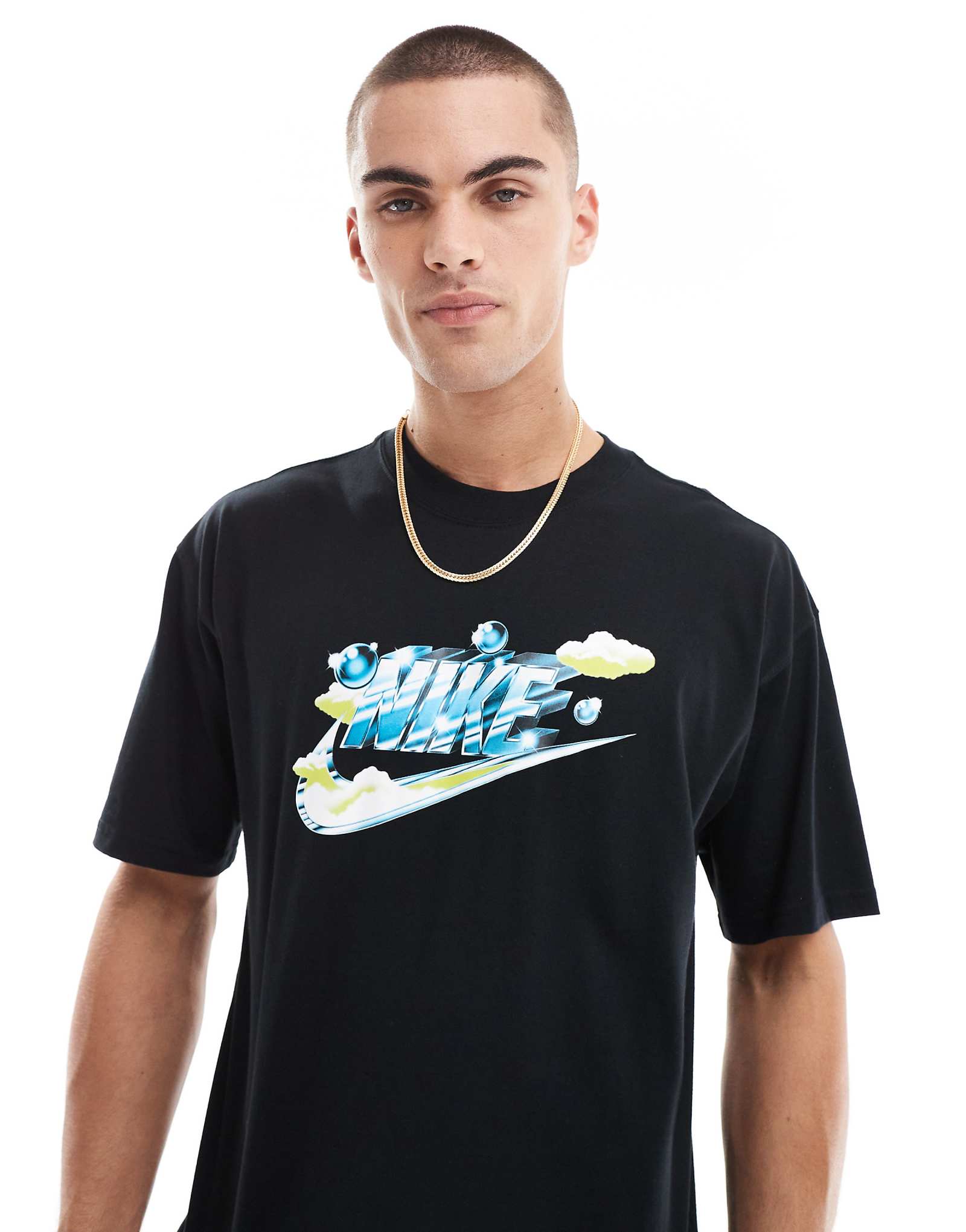 Черная футболка с графическим рисунком Nike Cloud 4290₽