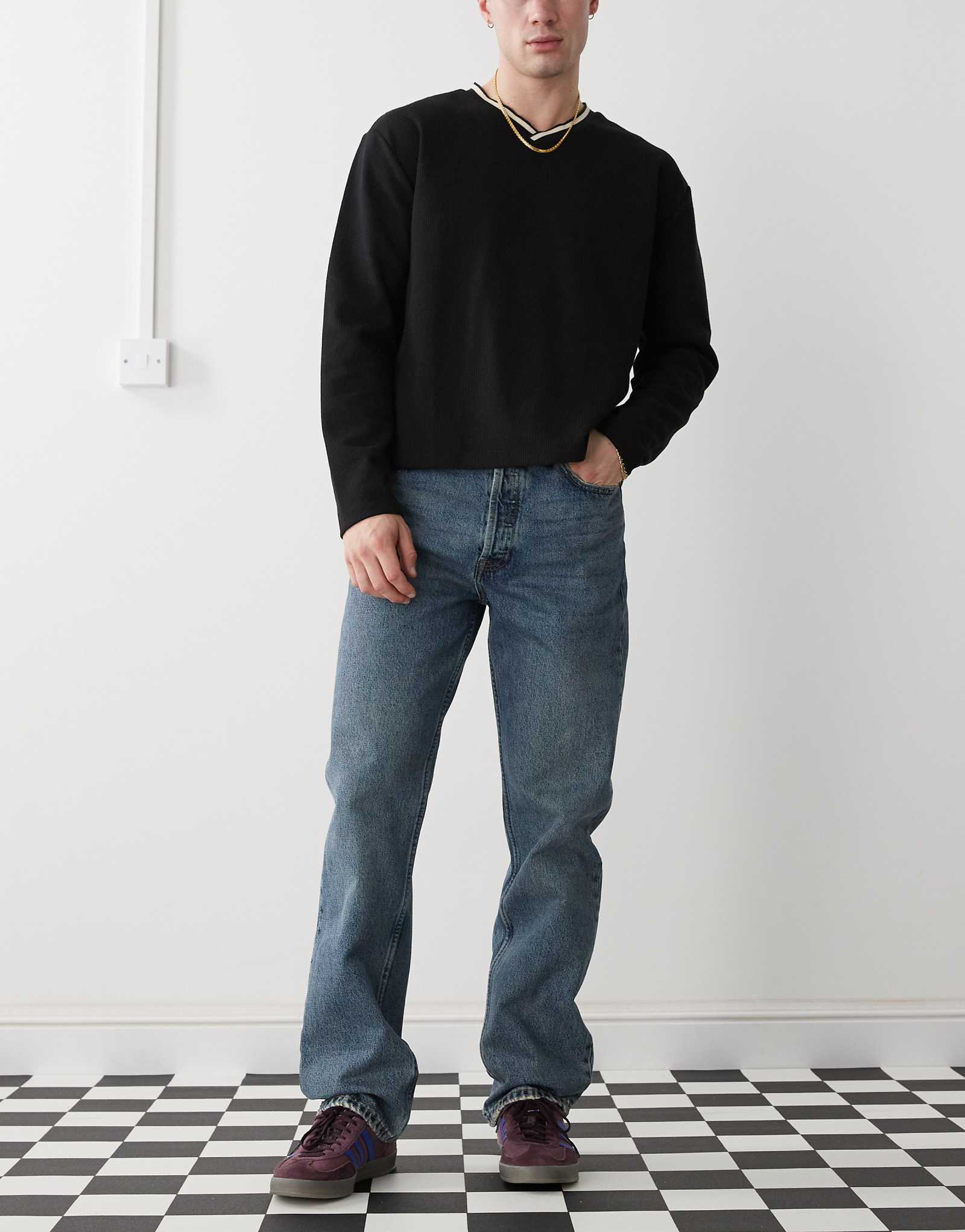 Джинсы с прямыми штанинами Dr. Denim Dash обычного кроя синего цвета canyon mid vintage midwash