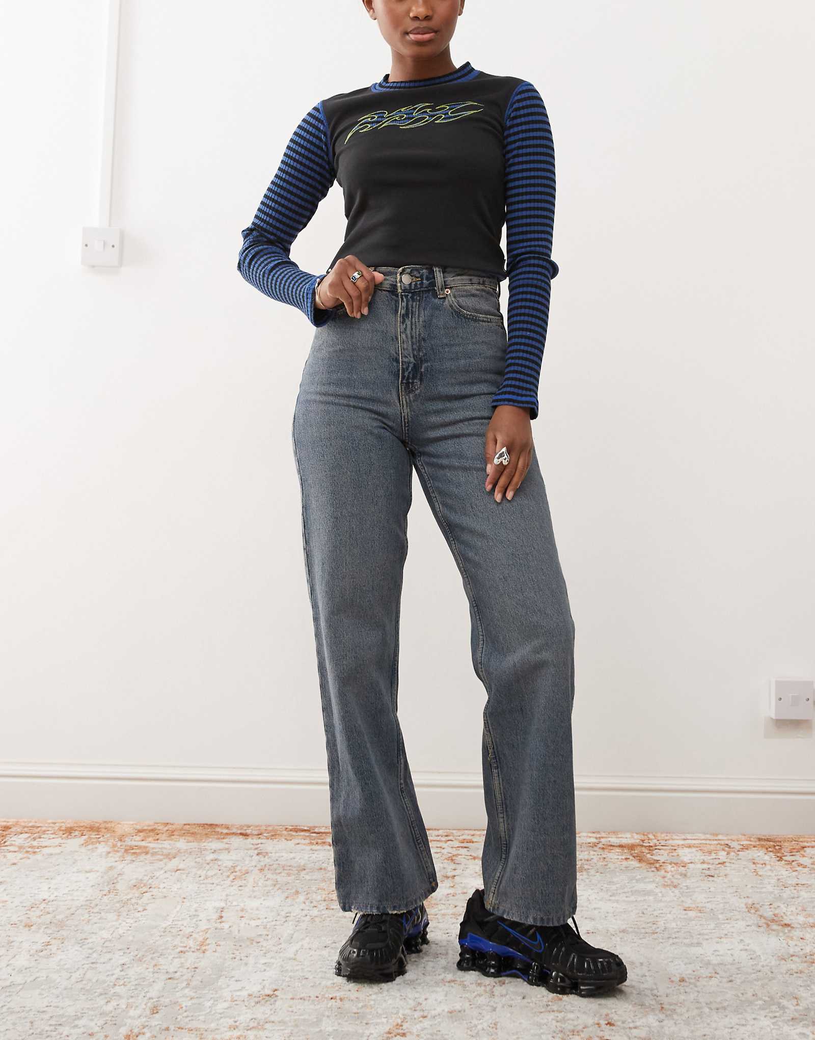 Джинсы с прямыми штанинами Dr Denim Echo в винтажном стиле canyon mid 7490₽