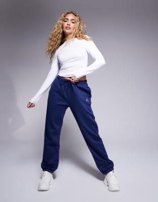 Спортивные брюки из флиса Nike Air Jordan Brooklyn темно-синего цвета