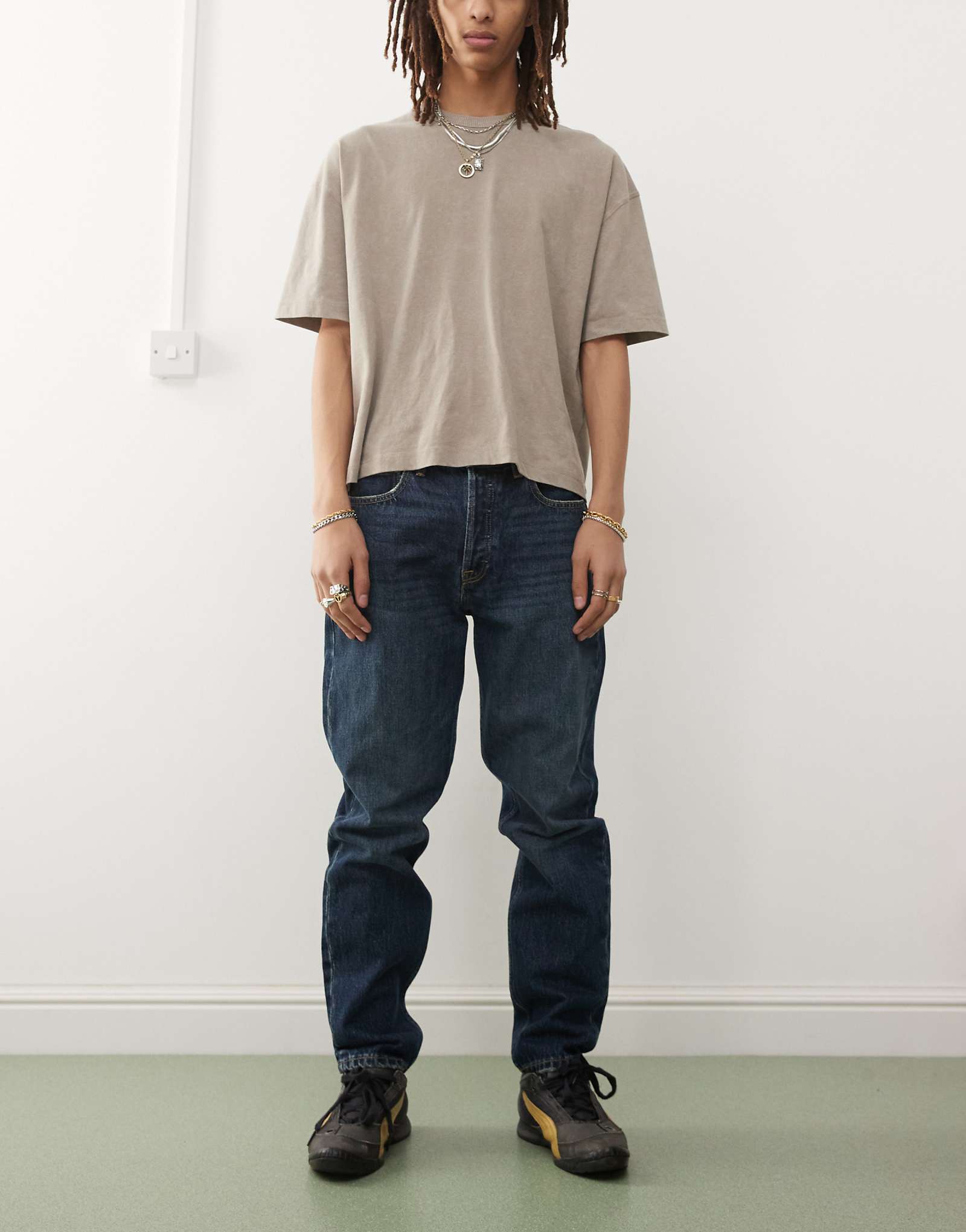 Джинсы Dr Denim Rush обычного кроя цвета canyon dark бывшие в употреблении темно-синего цвета 7590₽