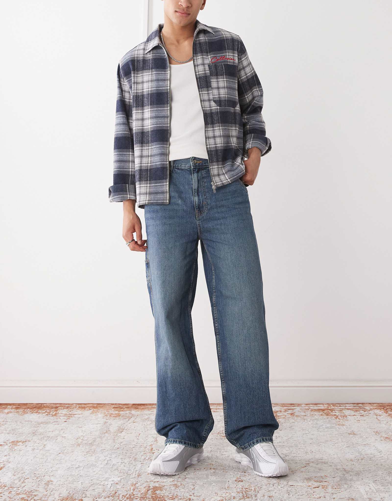 Джинсы COLLUSION X011 carpenter темно-синего цвета 11190₽