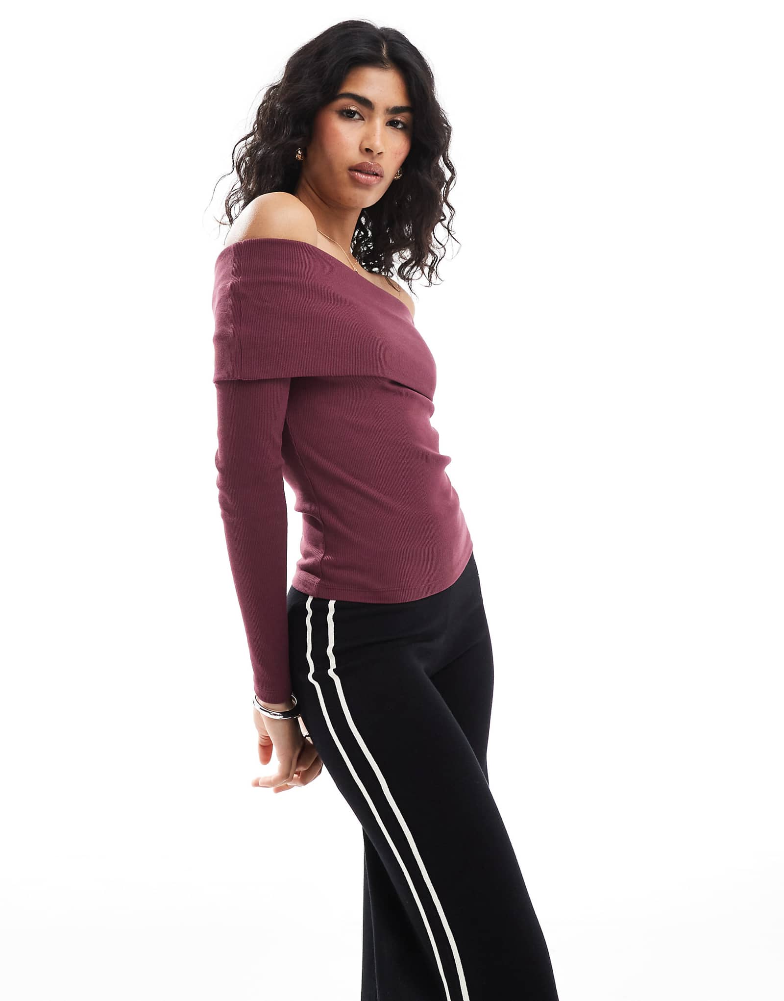 Топ Miss Selfridge с глубокими складками бордового цвета 2190₽