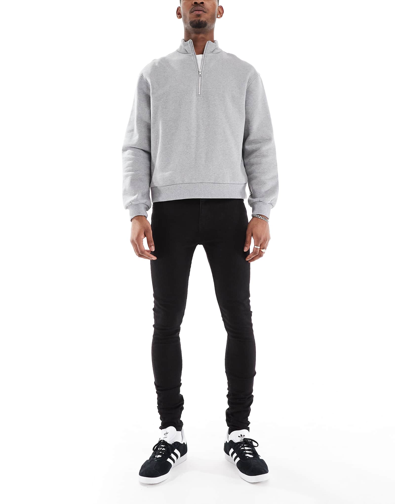 Высокие стрейчевые джинсы DTT super skinny черного цвета 3390₽