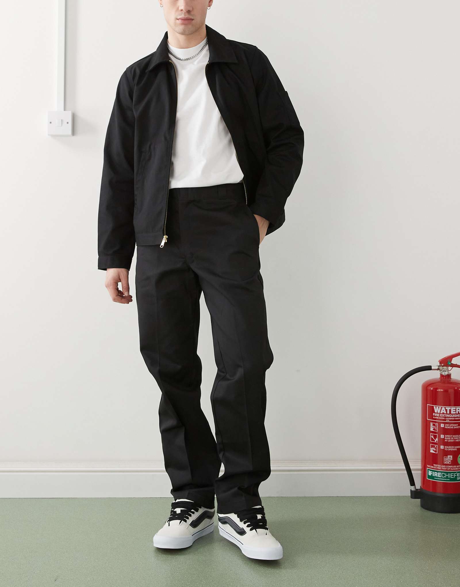 Брюки из саржи Dickies Original 874 черного цвета